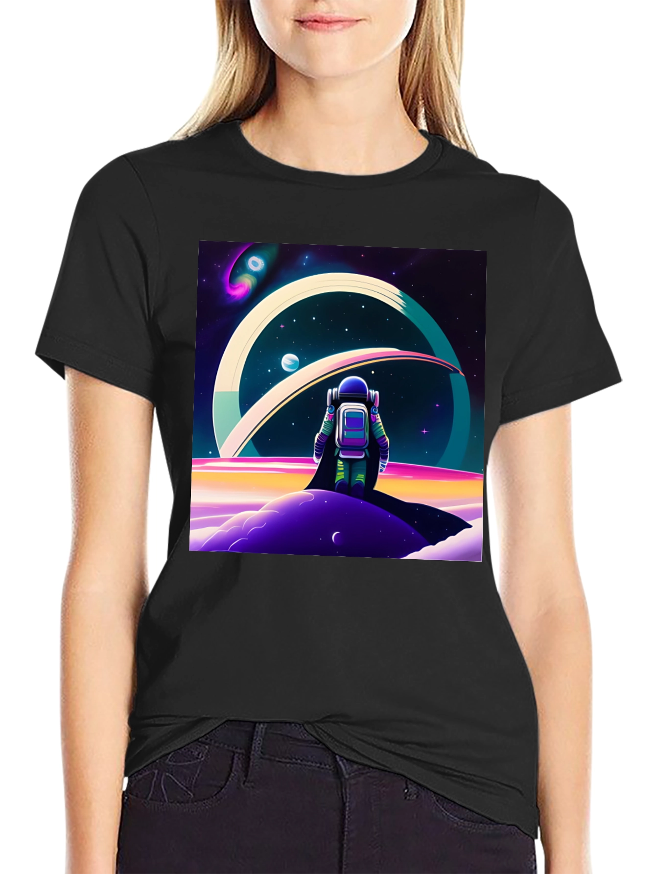 Astronaut Outer Space T-Shirt - Graphic Tee
