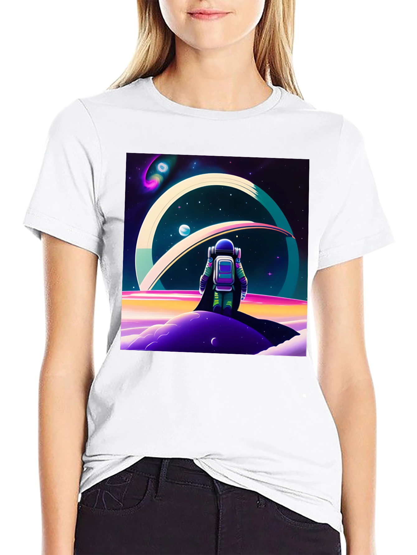 Astronaut Outer Space T-Shirt - Graphic Tee