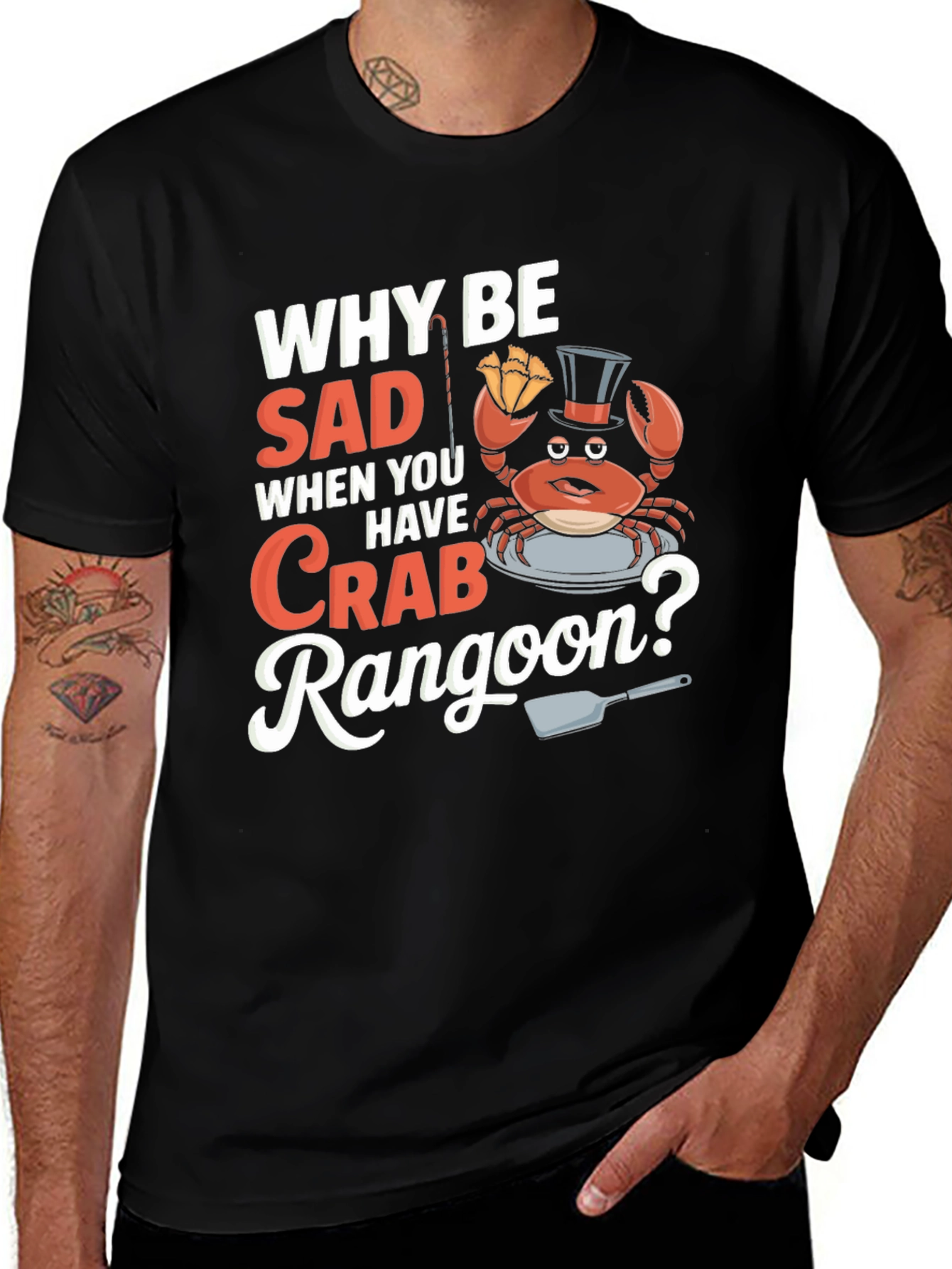 Funny Crab Rangoon T-Shirt - Foodie Tee