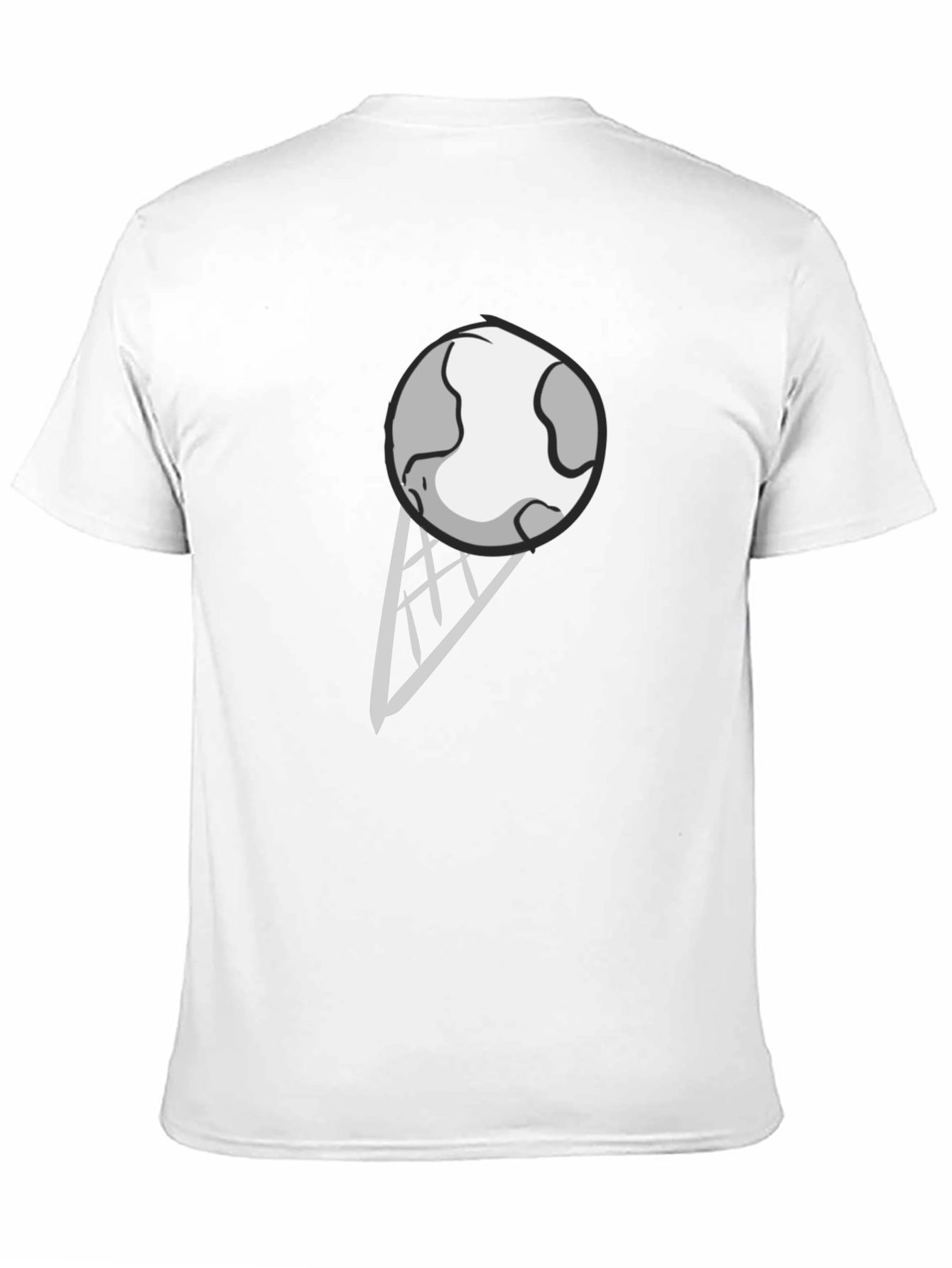 Earth Ice Cream Graphic Tee - Novelty Black T-Shirt