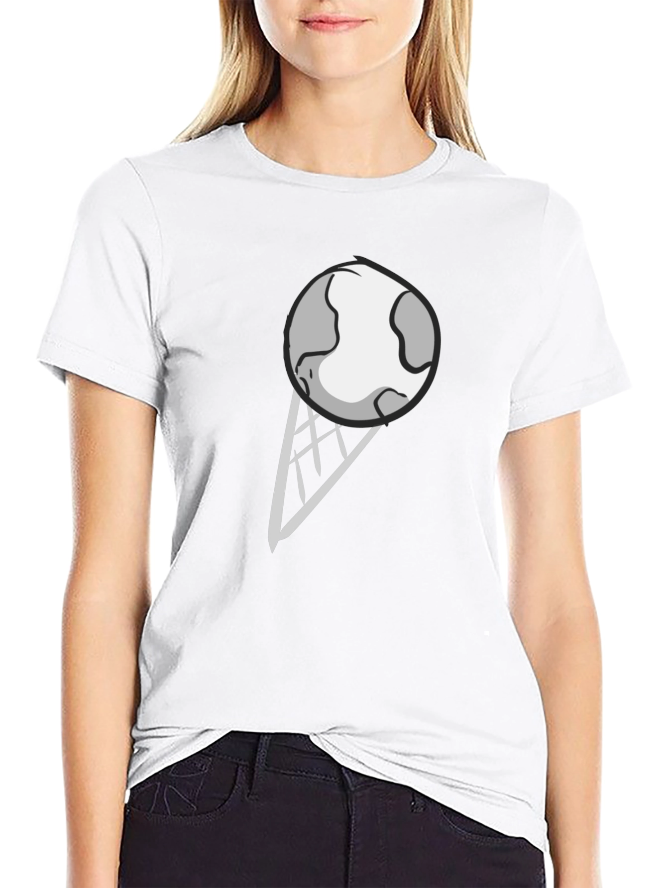 Earth Ice Cream Graphic Tee - Novelty Black T-Shirt