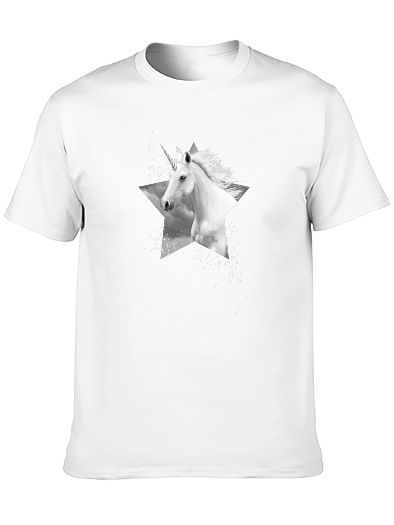 Unicorn Star Graphic Tee - Black