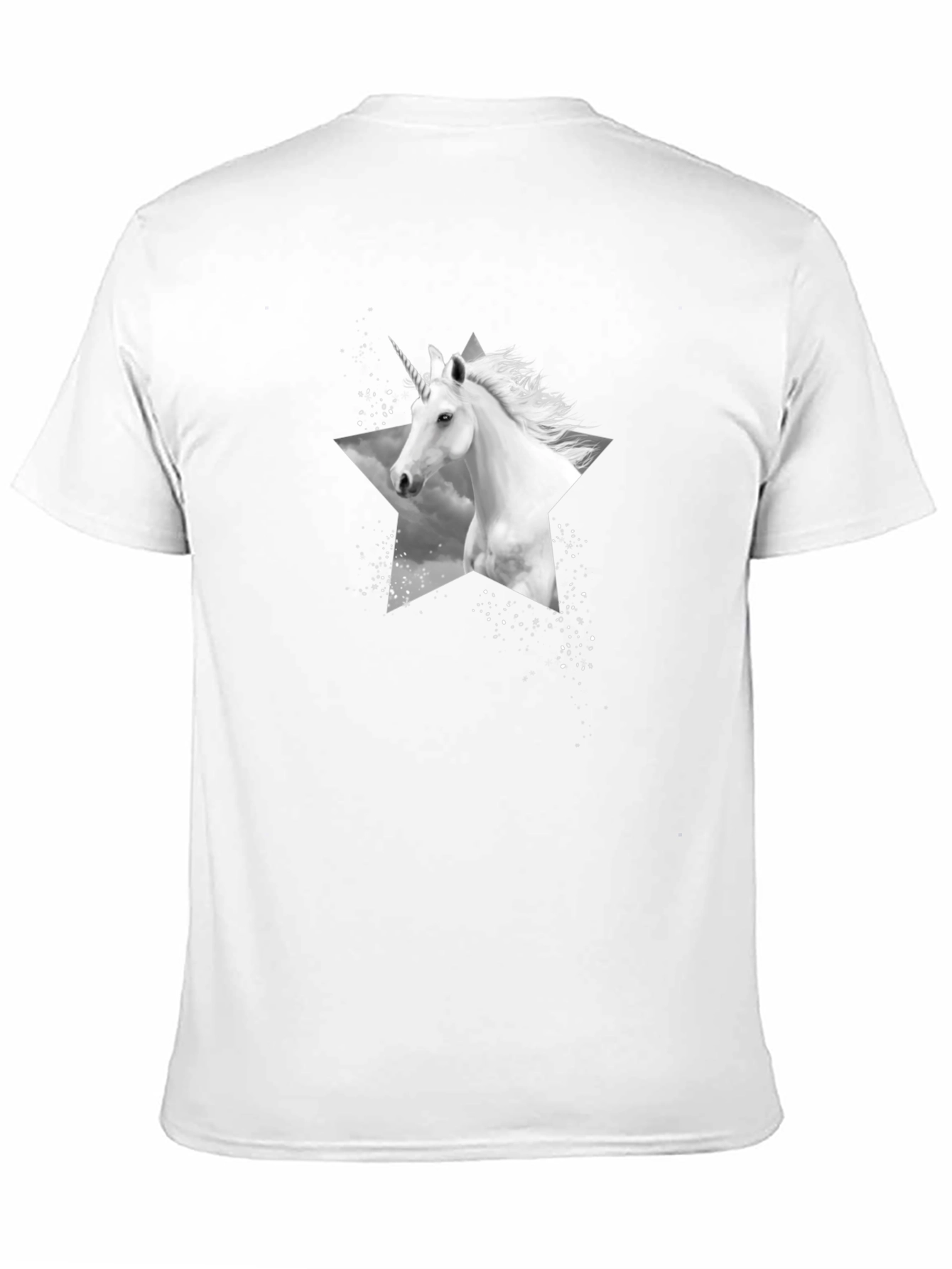 Unicorn Star Graphic Tee - Black