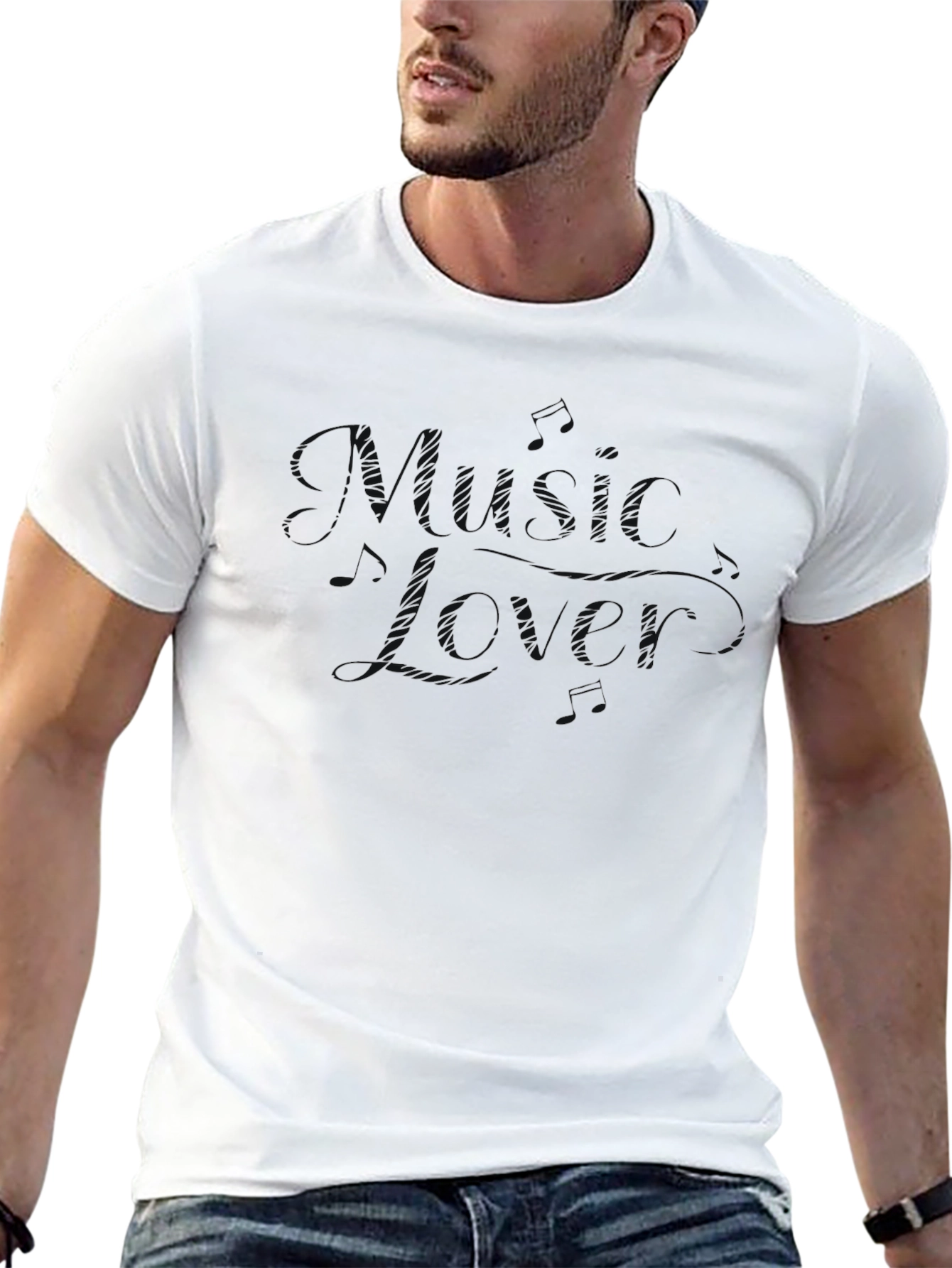 Music Lover Black T-Shirt