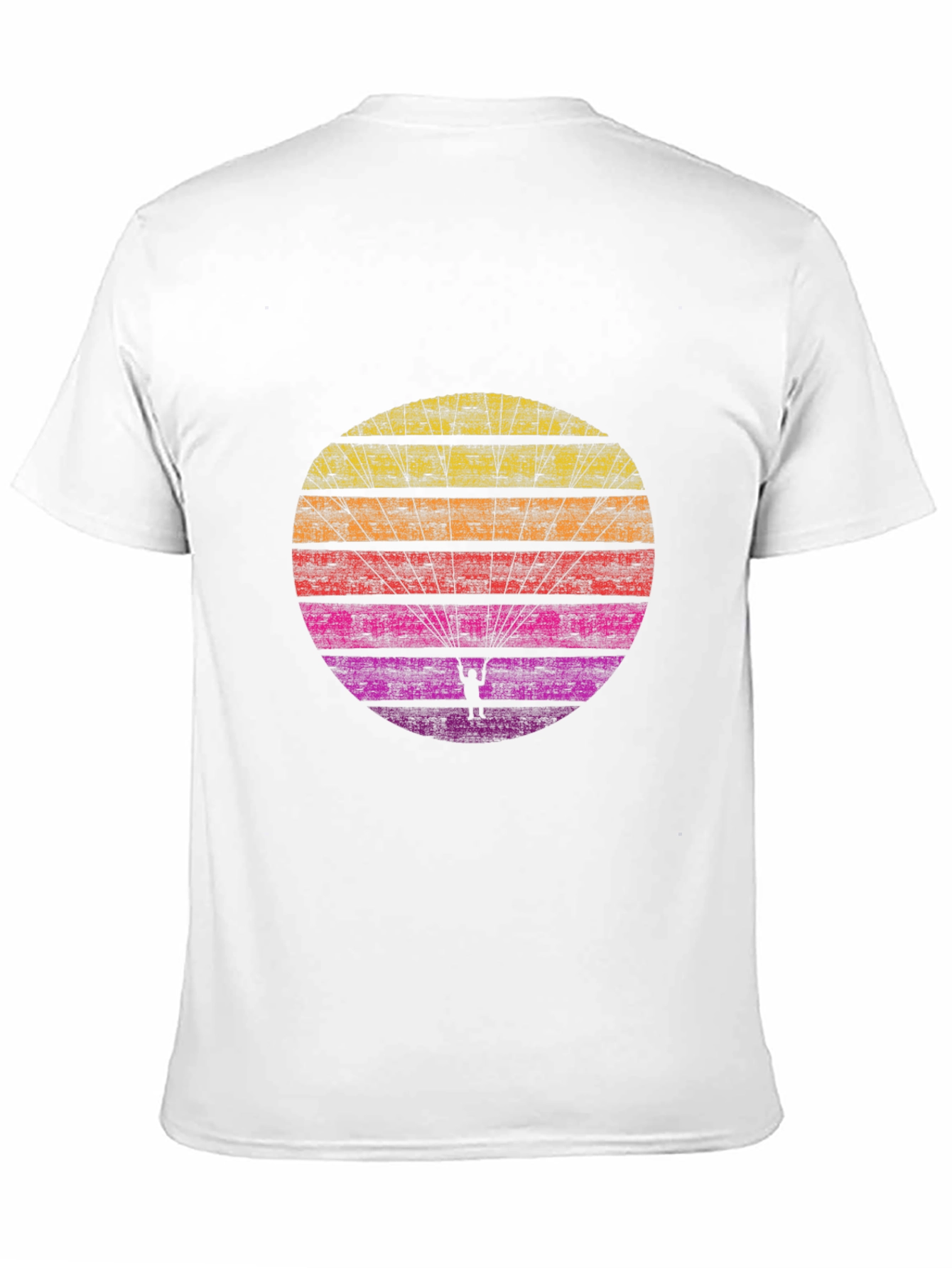 Retro Sunset Paragliding T-Shirt
