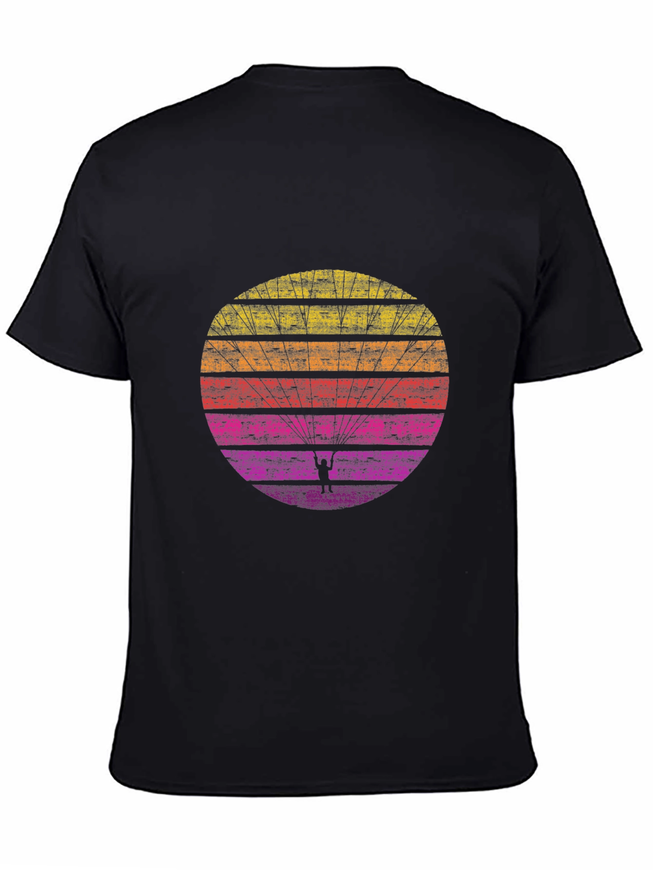 Retro Sunset Paragliding T-Shirt