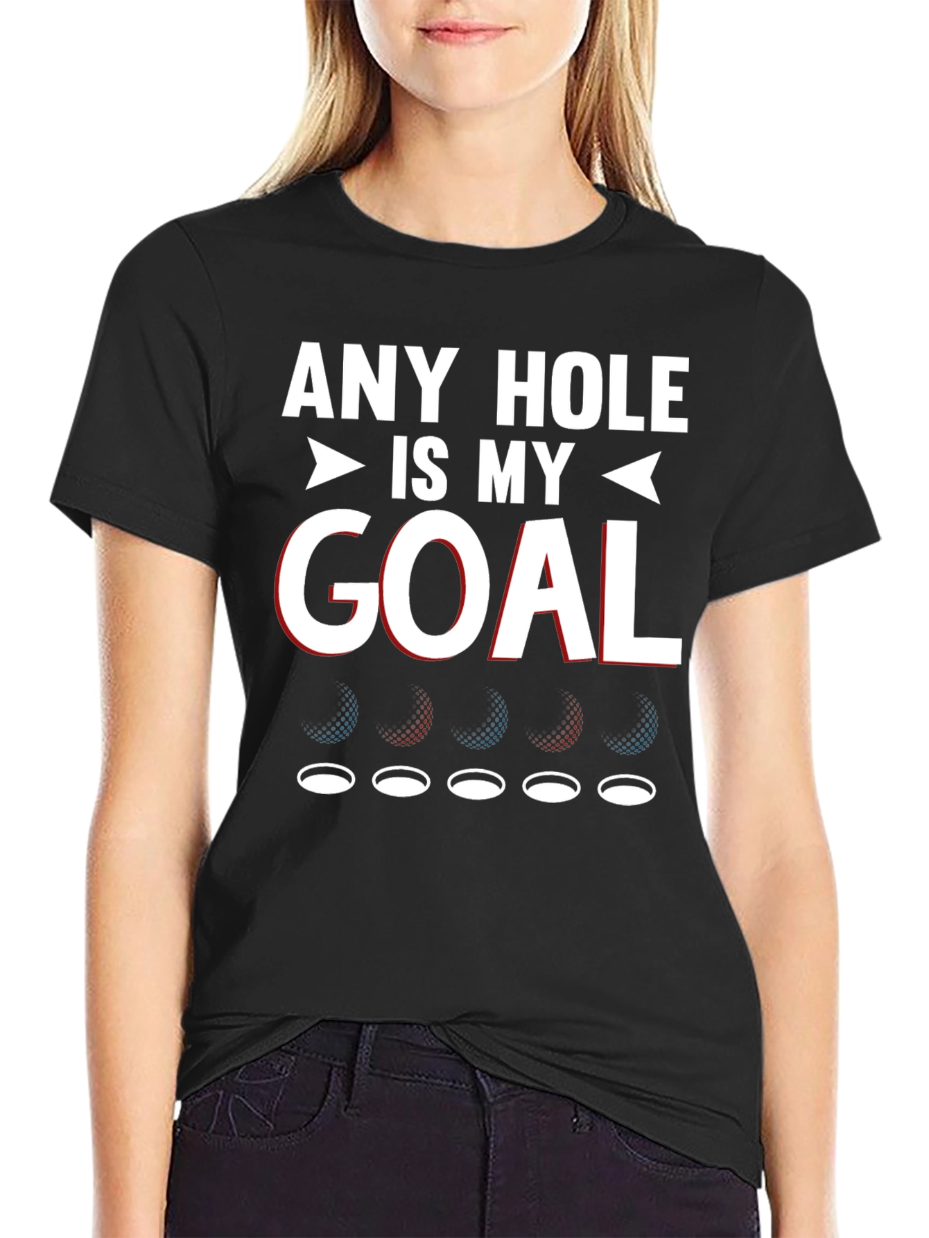 Any Hole Is My Goal Funny Golf T-Shirt