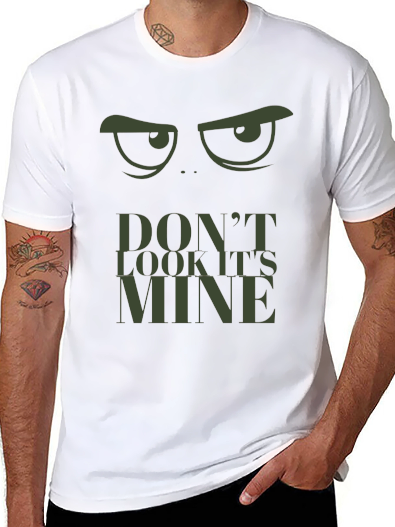 Dont Look Its Mine Graphic Tee