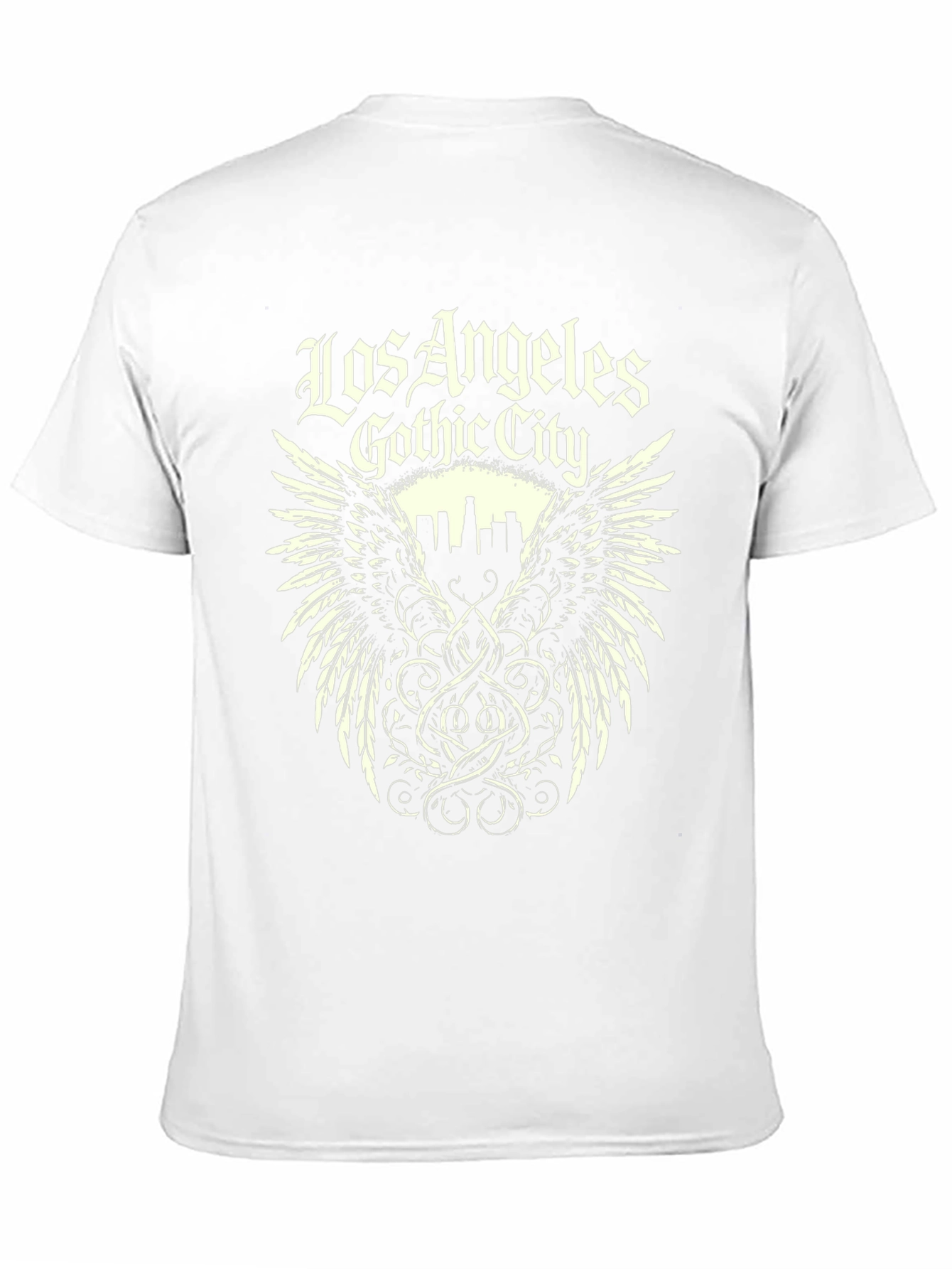 Los Angeles Gothic City Graphic Tee - Black