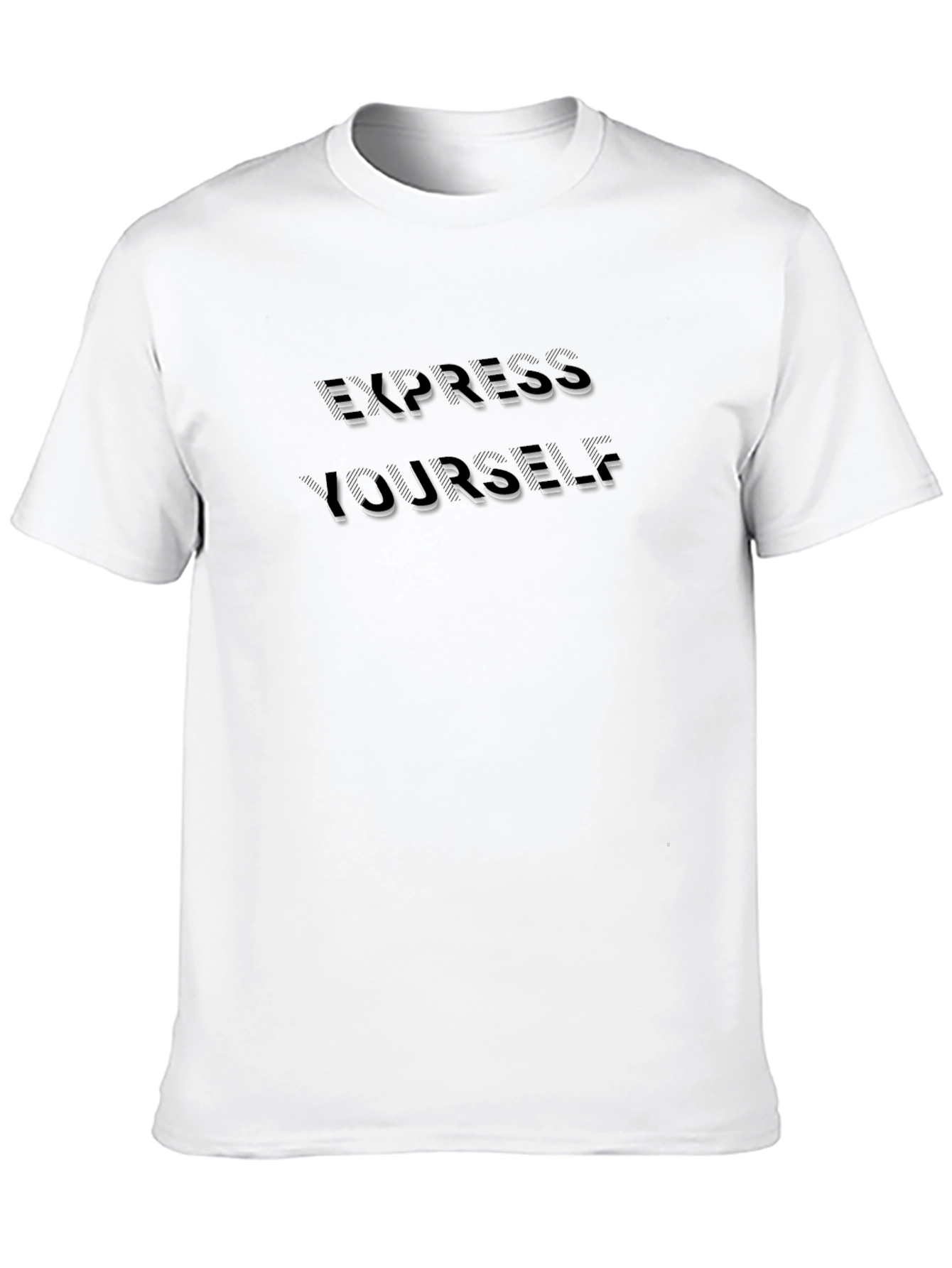 Express Yourself Black Graphic T-Shirt