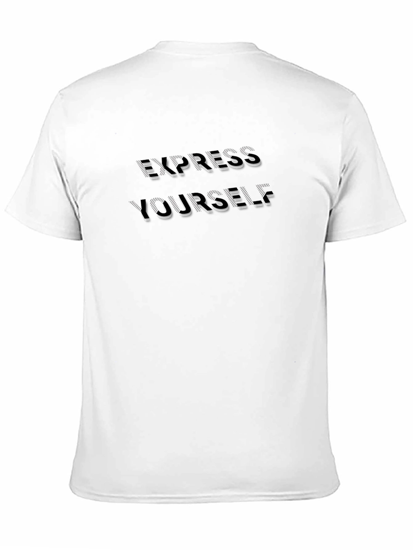Express Yourself Black Graphic T-Shirt