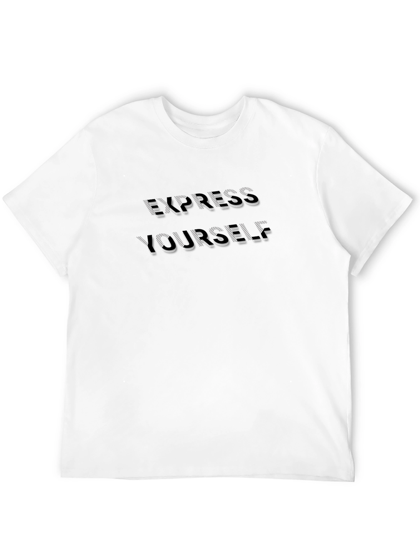 Express Yourself Black Graphic T-Shirt