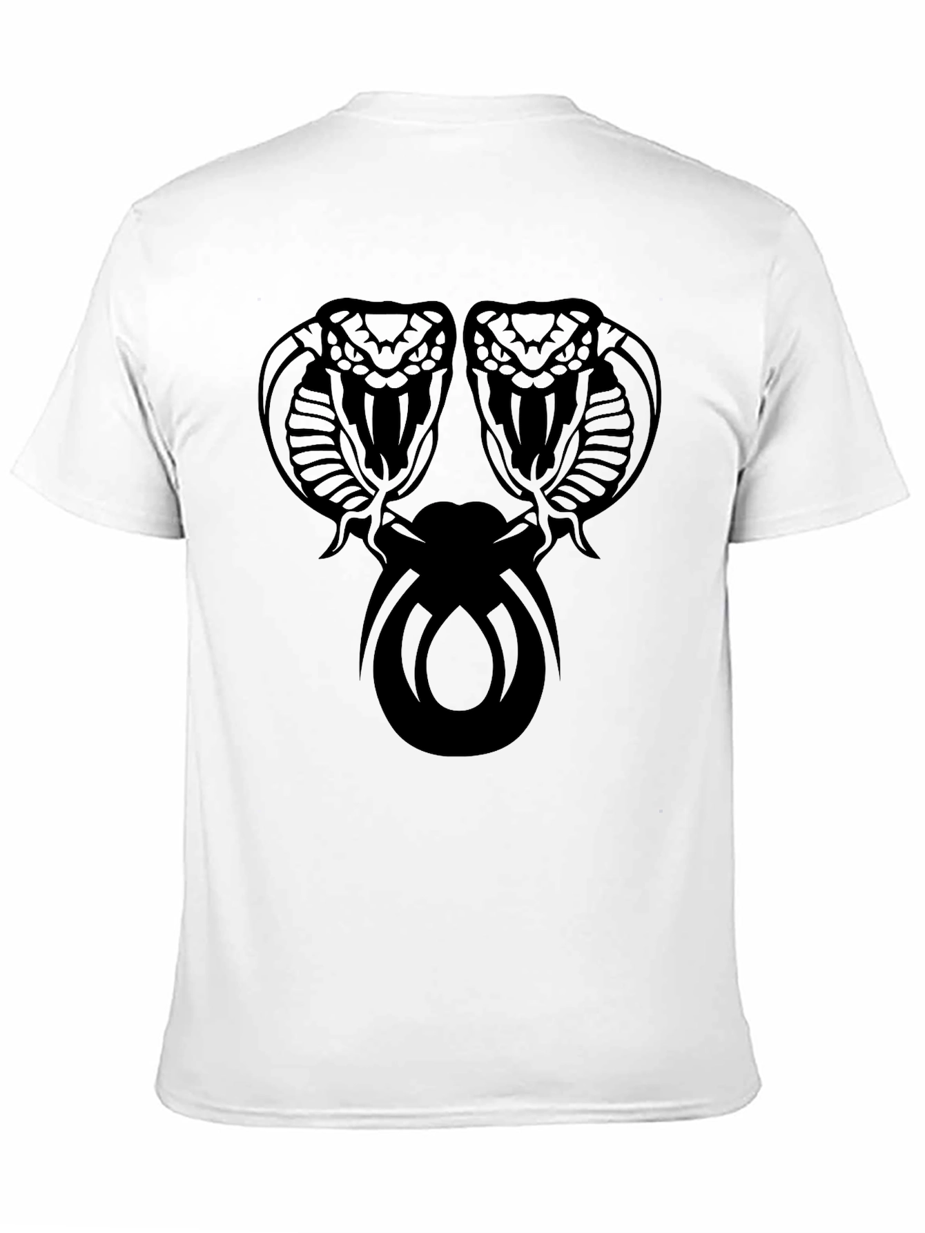 Mens Black Cobra Graphic T-Shirt