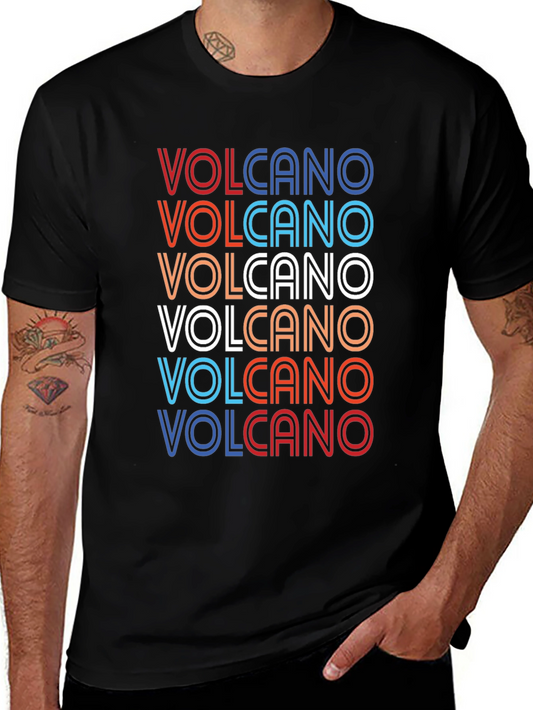 Retro Volcano T-Shirt - Classic Graphic Tee