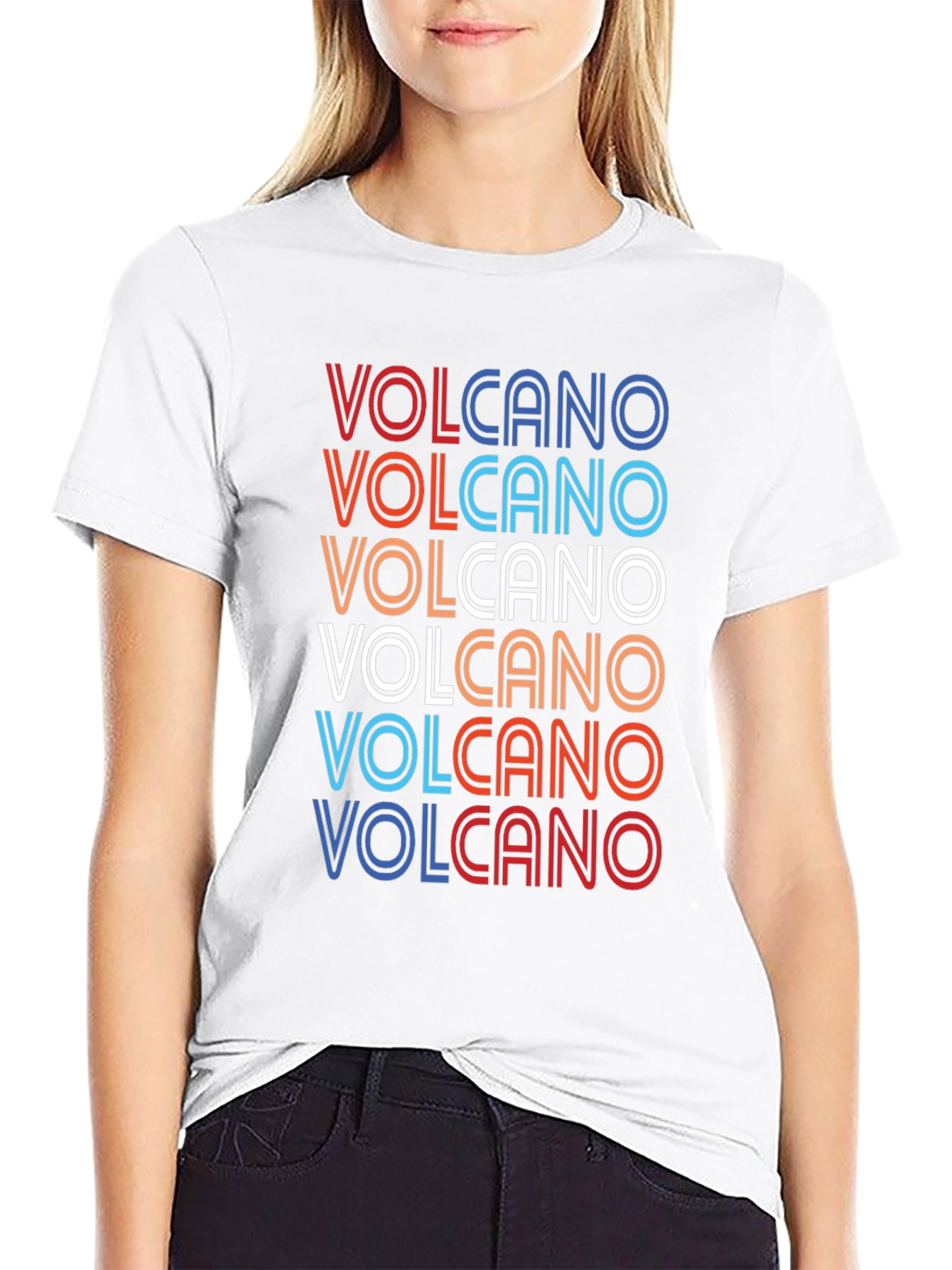 Retro Volcano T-Shirt - Classic Graphic Tee