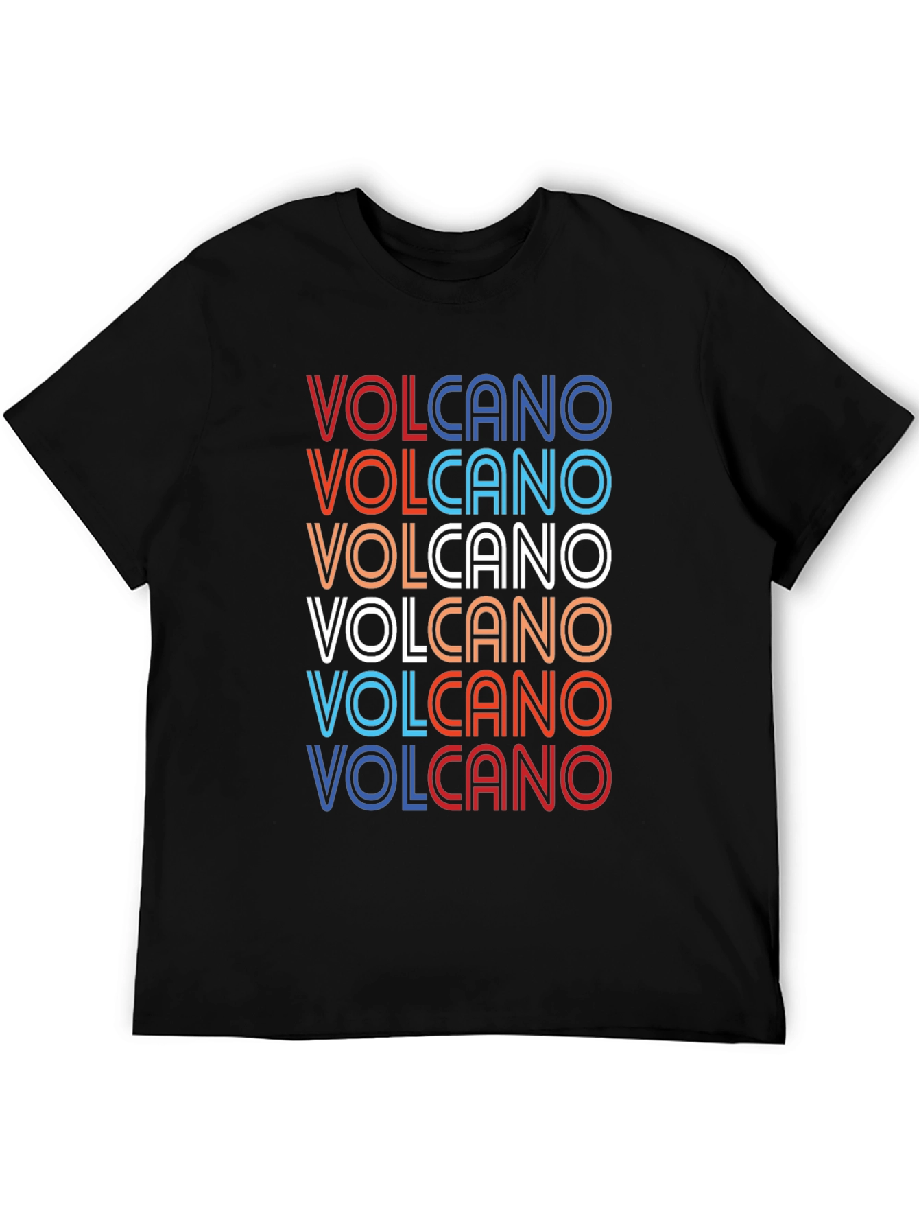Retro Volcano T-Shirt - Classic Graphic Tee