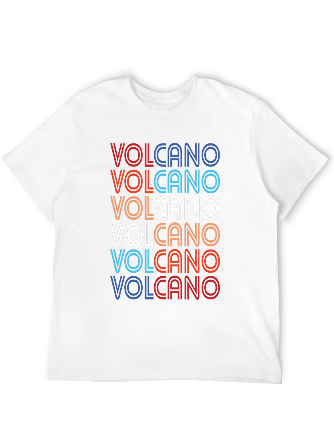 Retro Volcano T-Shirt - Classic Graphic Tee