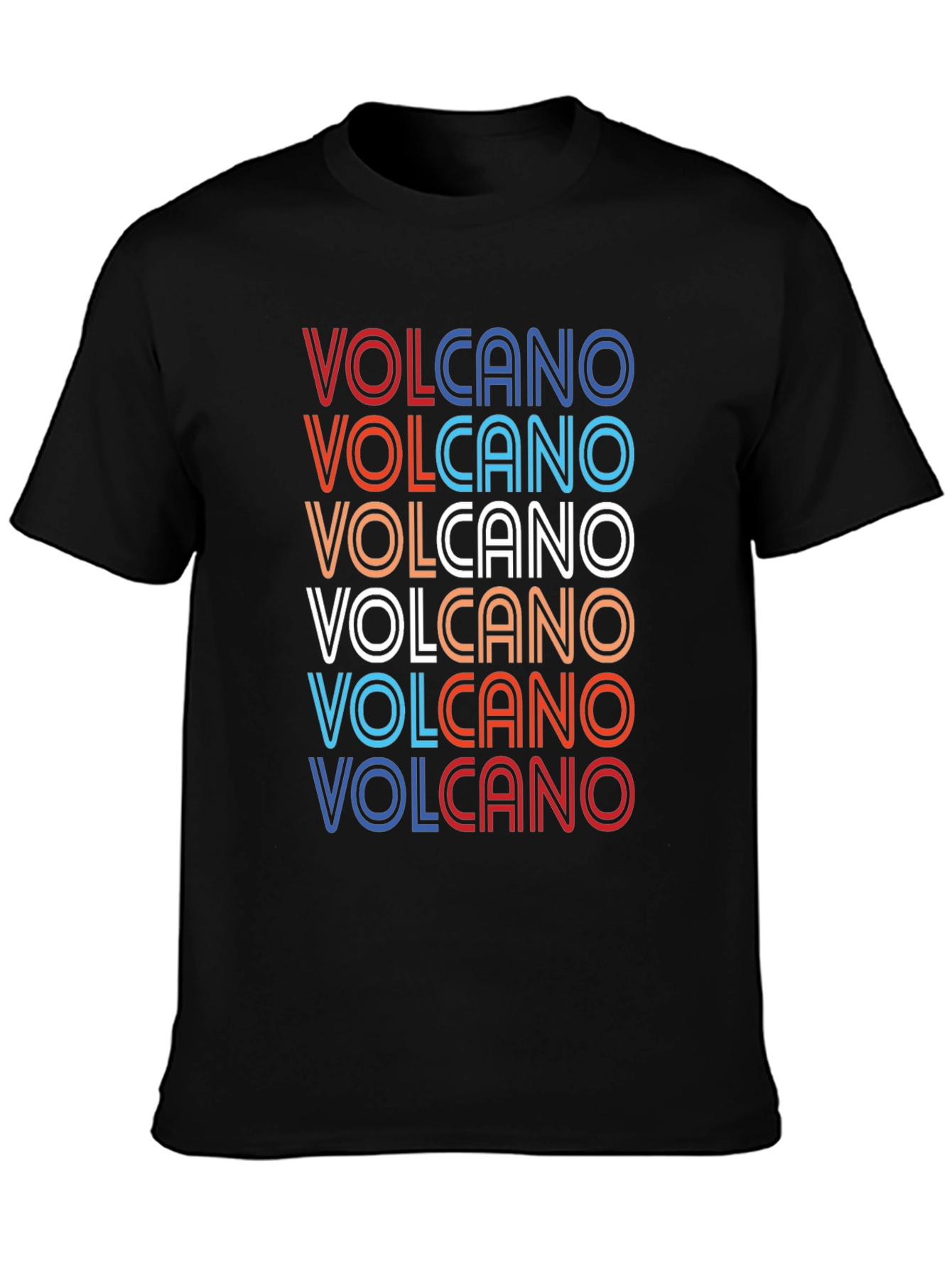 Retro Volcano T-Shirt - Classic Graphic Tee