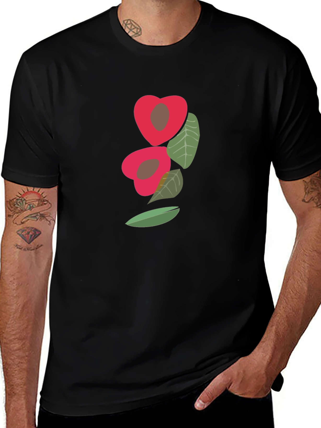 Unique Fruit Graphic Tee - Modern Casual Style
