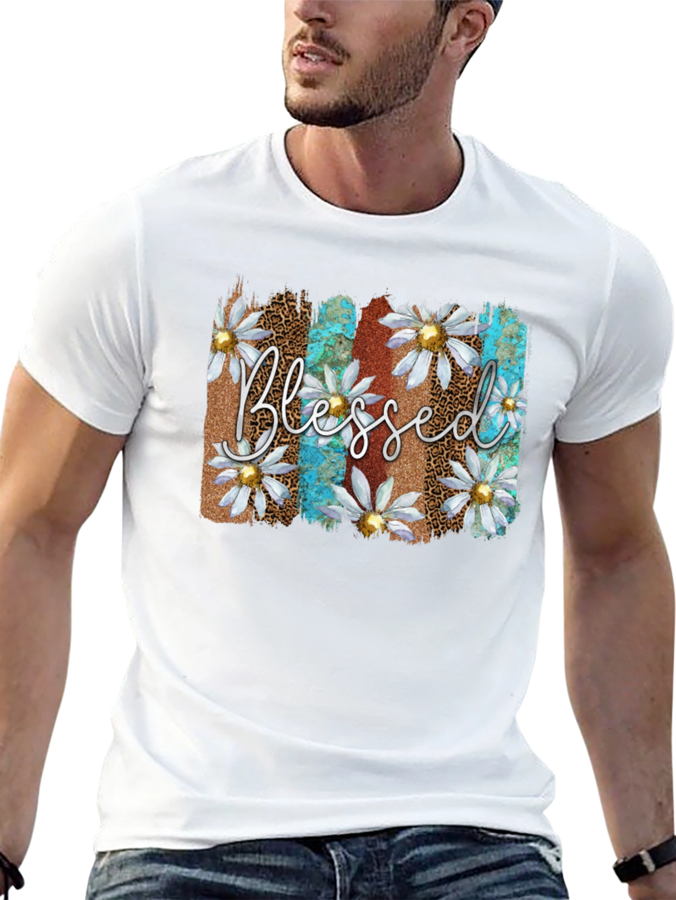 Blessed Floral Graphic T-Shirt