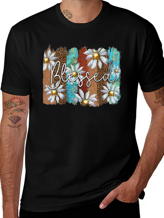 Blessed Floral Graphic T-Shirt