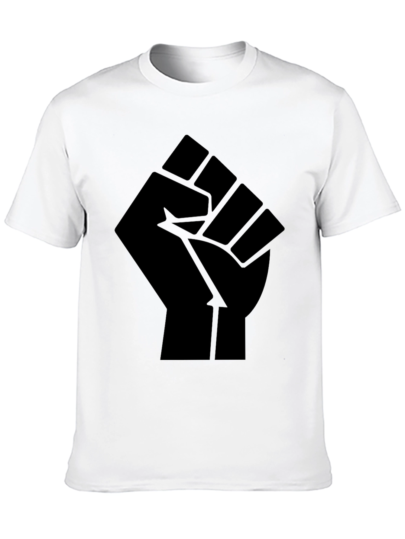 Black Power Fist Graphic T-Shirt - Mens Activism Tee