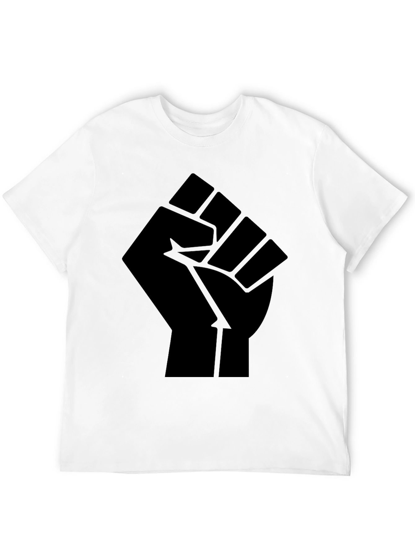Black Power Fist Graphic T-Shirt - Mens Activism Tee