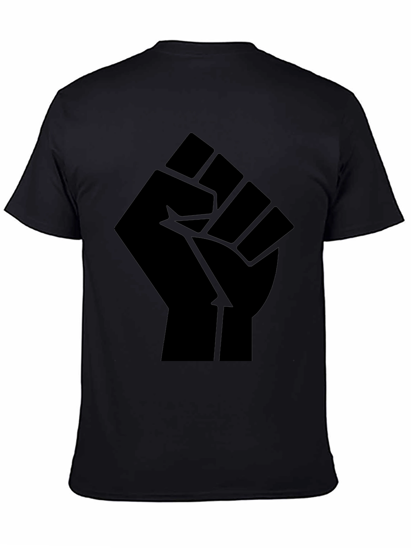 Black Power Fist Graphic T-Shirt - Mens Activism Tee