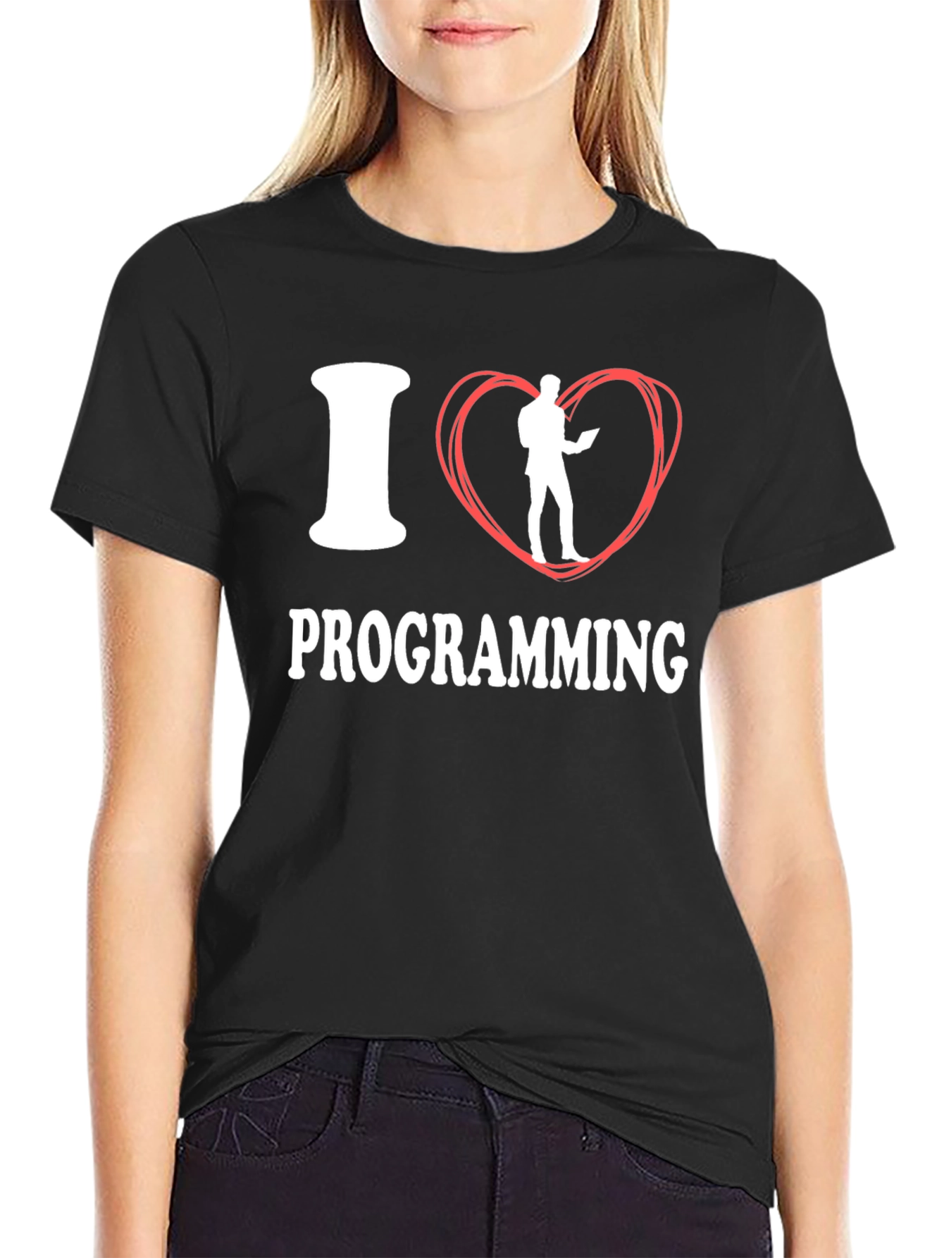 I Love Programming T-Shirt - Black Funny Coder Tee