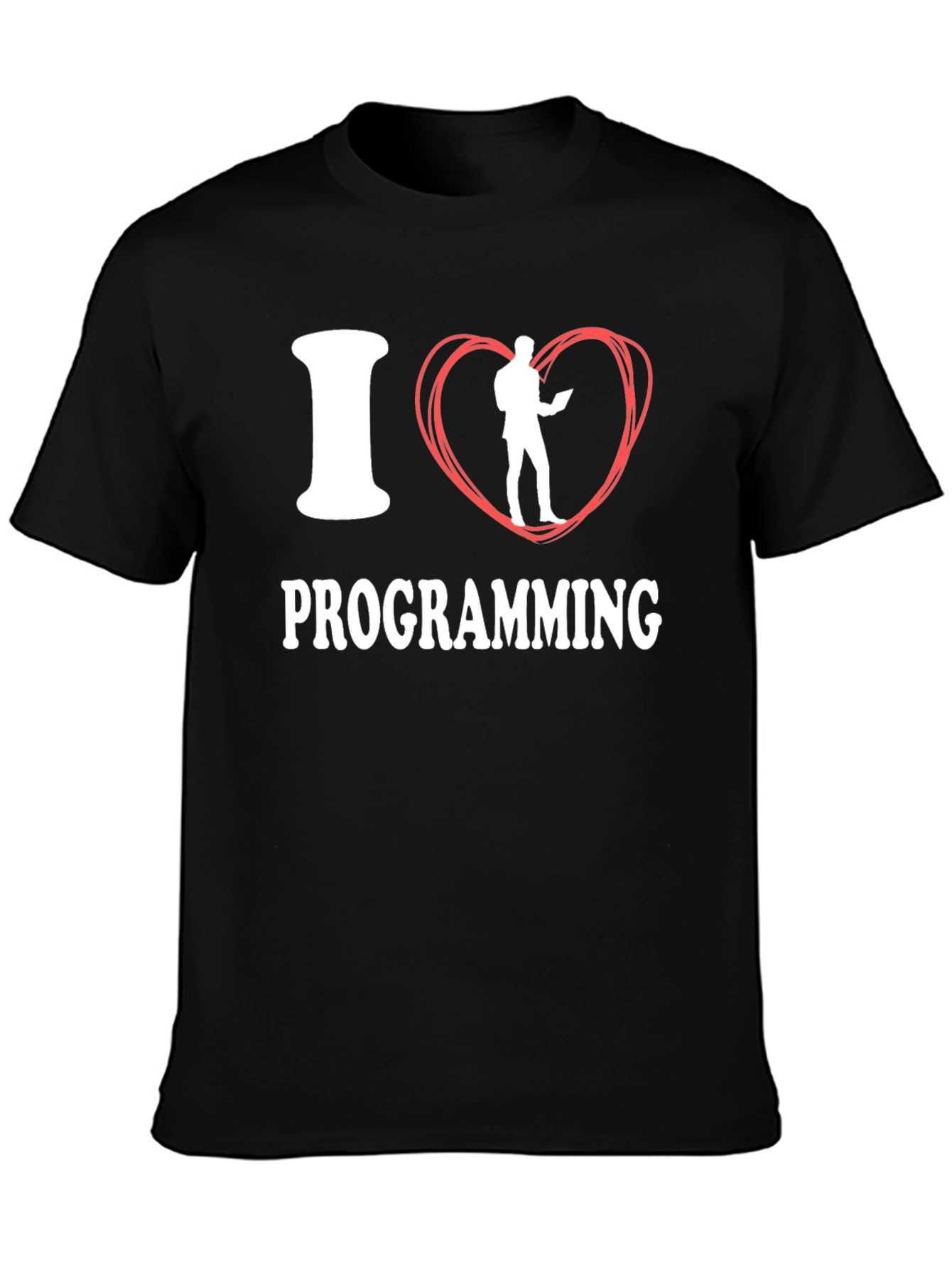 I Love Programming T-Shirt - Black Funny Coder Tee