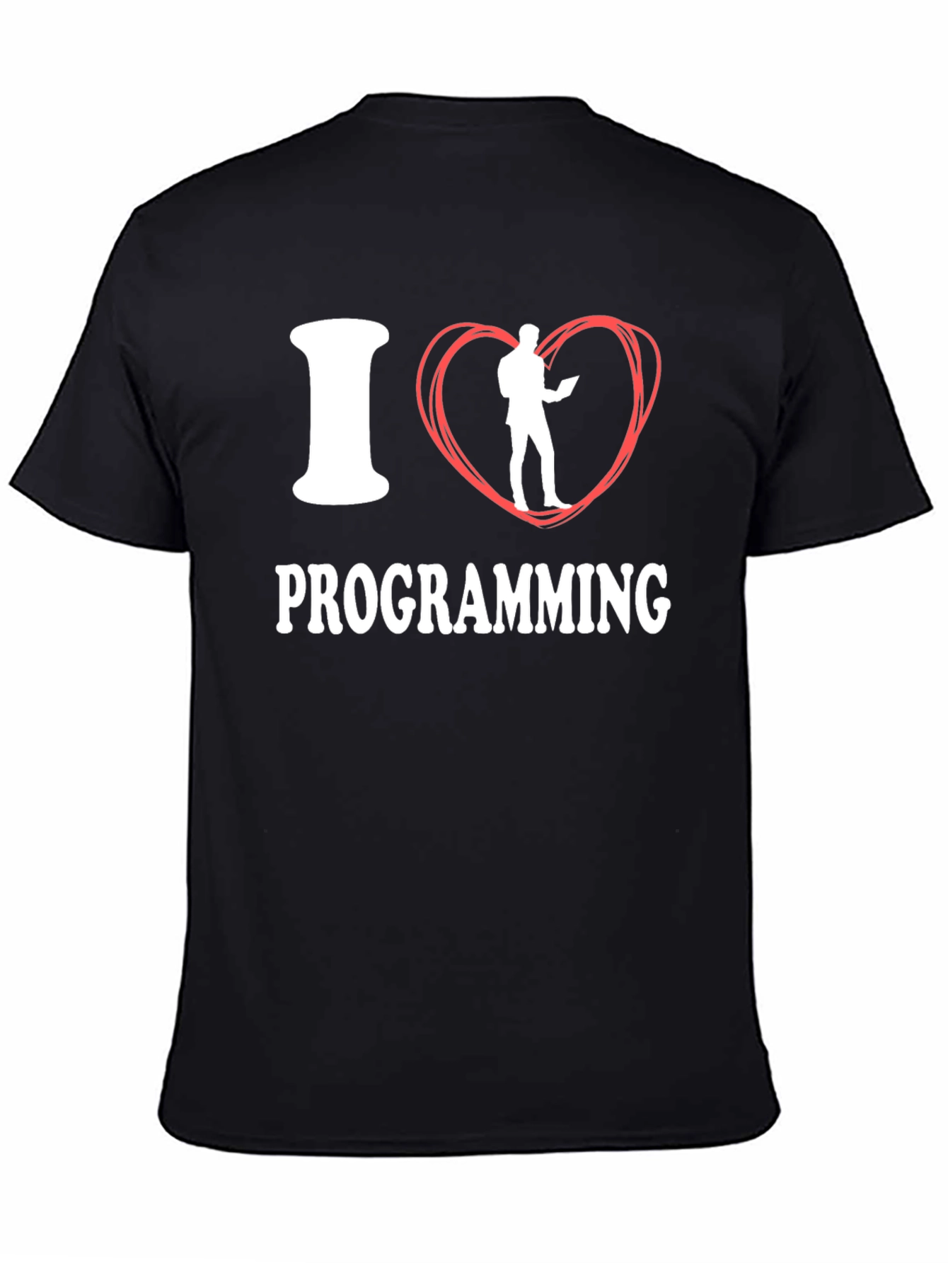 I Love Programming T-Shirt - Black Funny Coder Tee