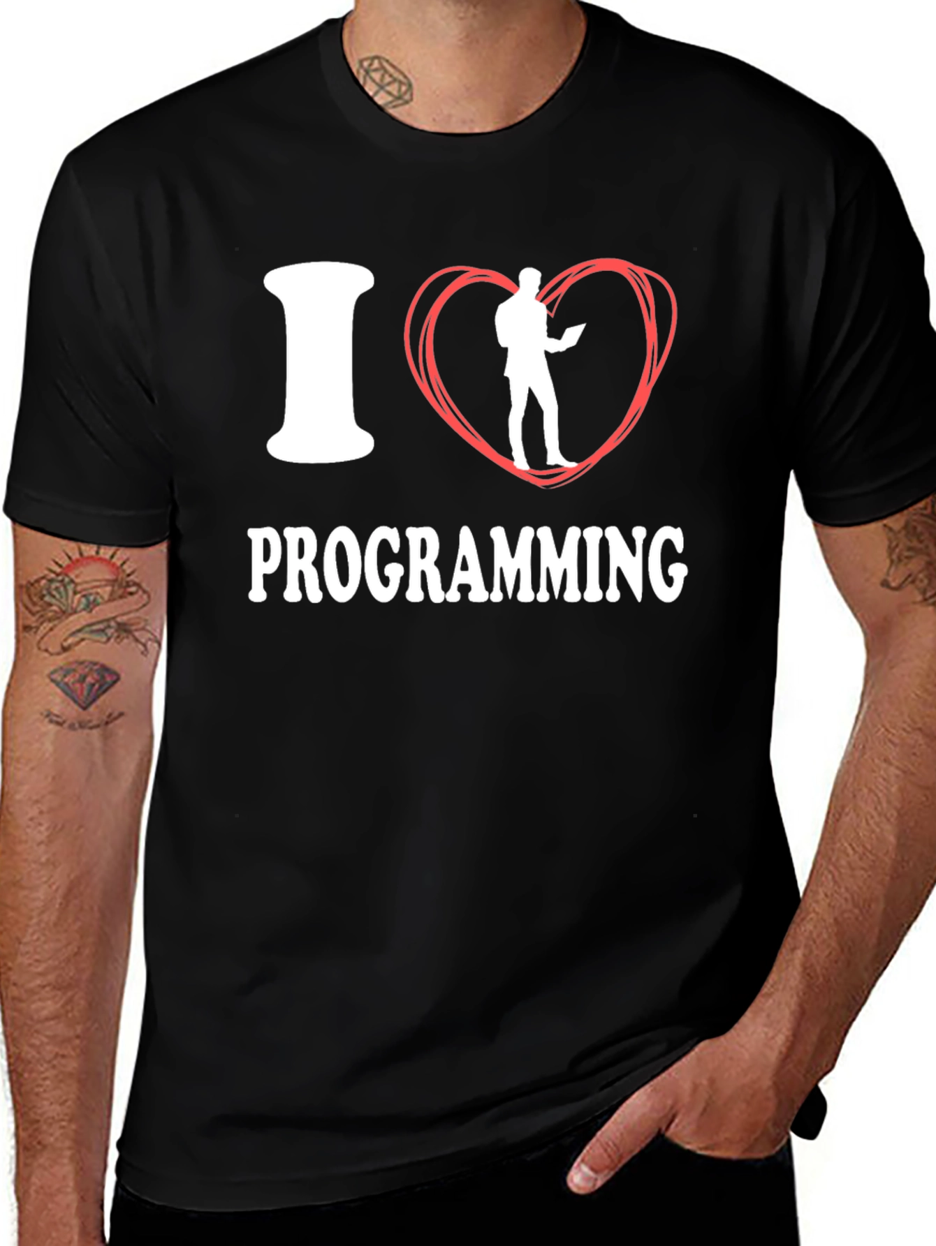 I Love Programming T-Shirt - Black Funny Coder Tee