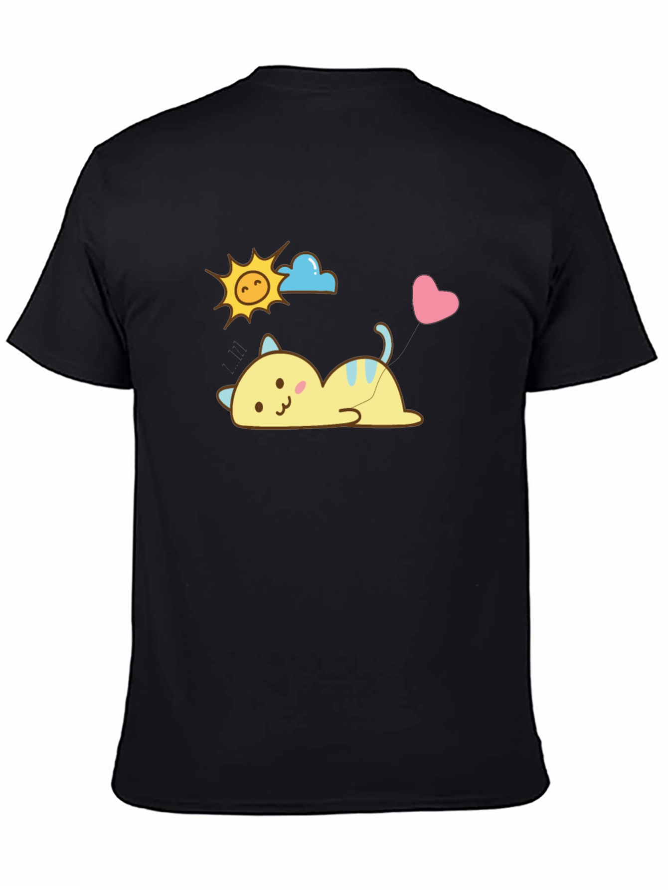 Cute Cartoon Cat T-Shirt - Kawaii Style