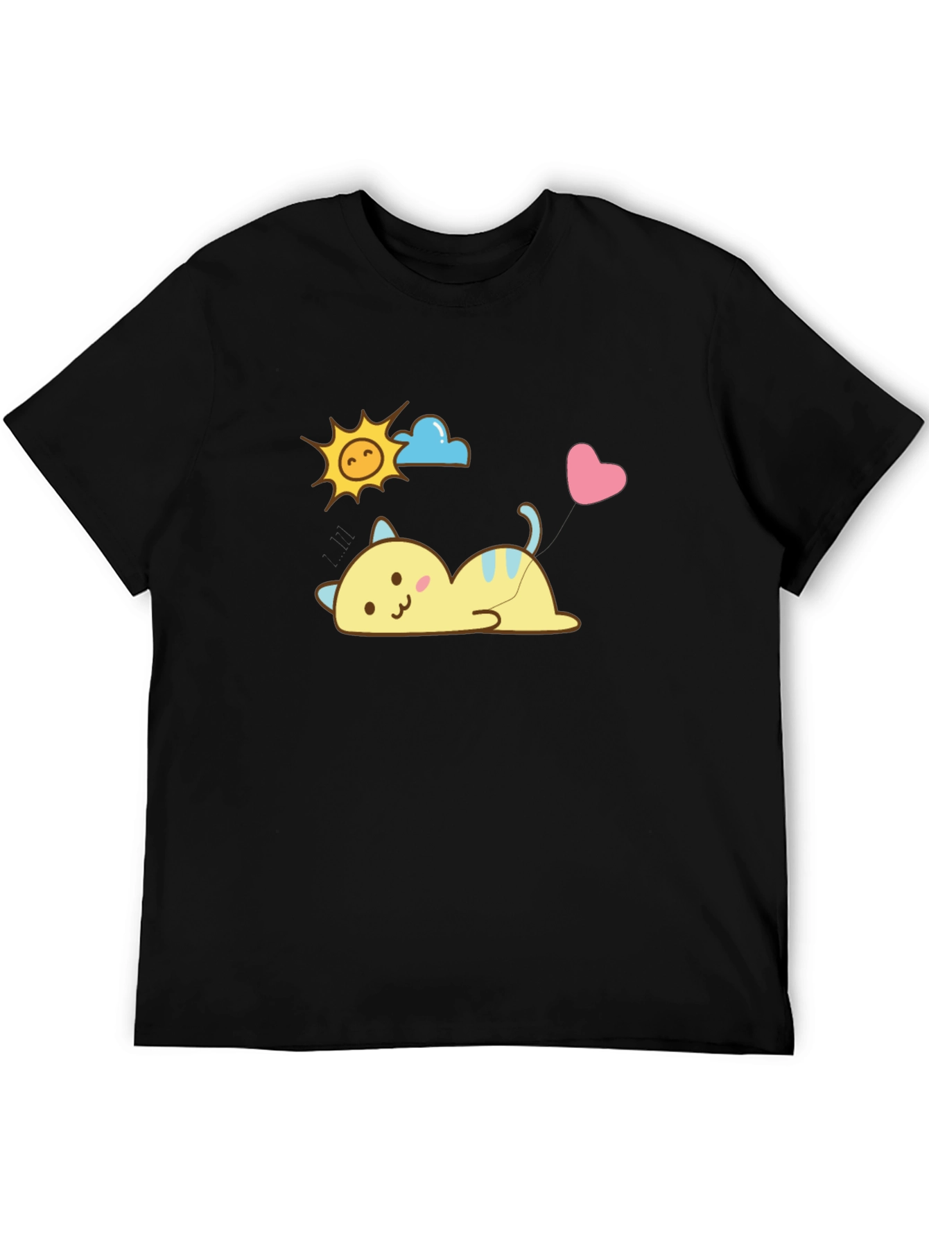 Cute Cartoon Cat T-Shirt - Kawaii Style
