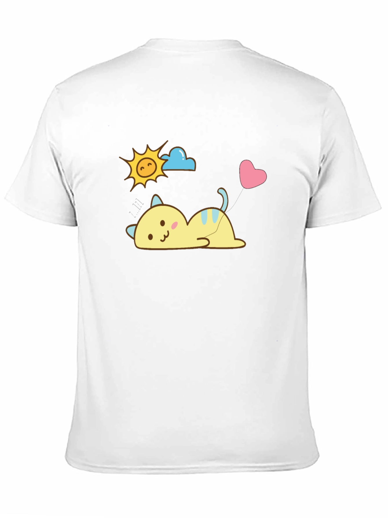 Cute Cartoon Cat T-Shirt - Kawaii Style