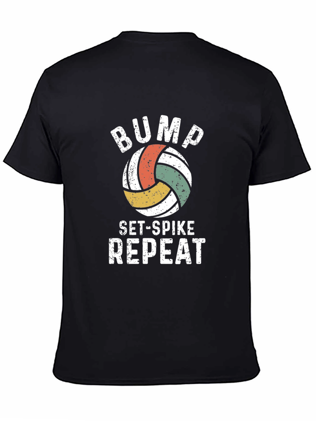 Bump Set Spike Repeat Volleyball Graphic Tee