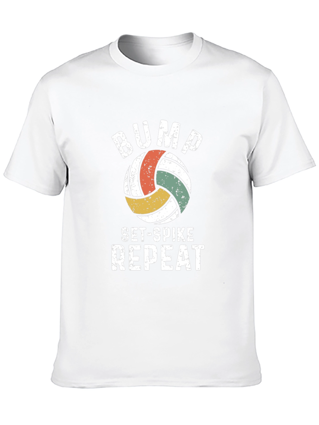 Bump Set Spike Repeat Volleyball Graphic Tee