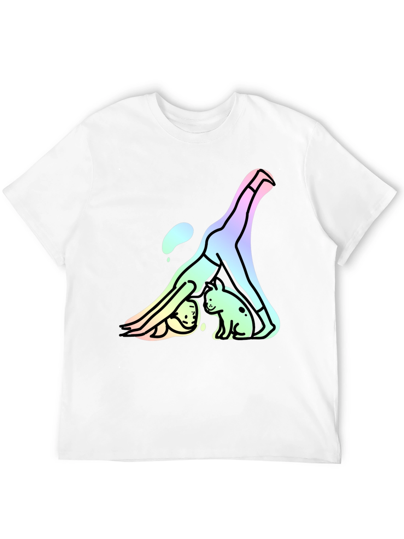 Yoga Dog T-Shirt - Downward Dog Cute Graphic Tee