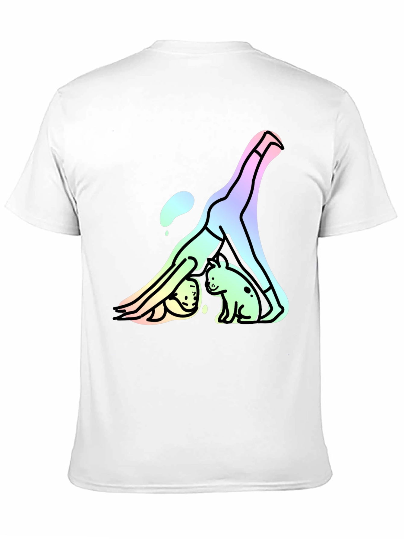 Yoga Dog T-Shirt - Downward Dog Cute Graphic Tee