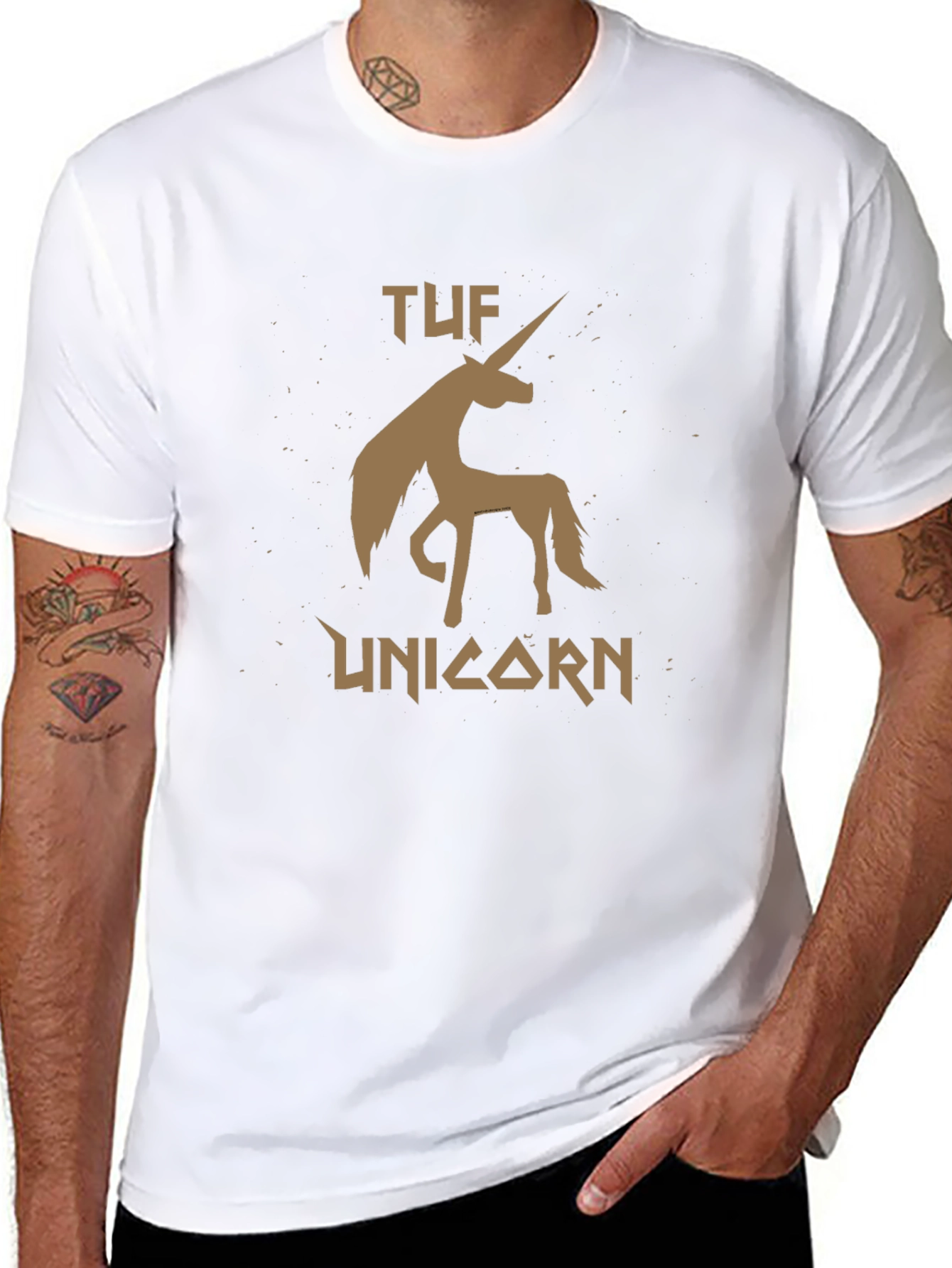 TUF Unicorn Graphic T-Shirt - Black
