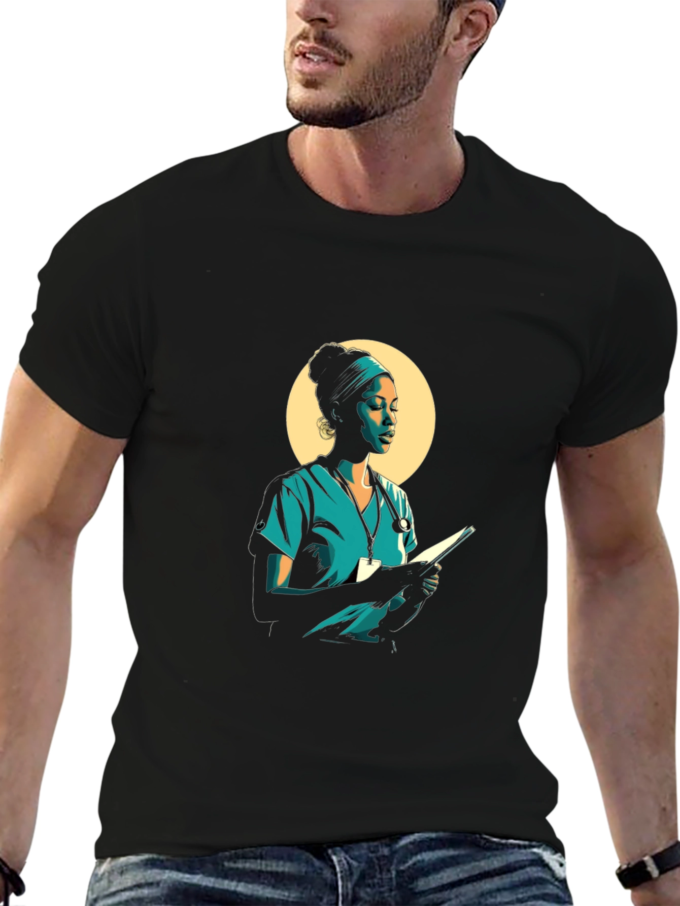 Nurse T-Shirt - Modern Graphic Tee