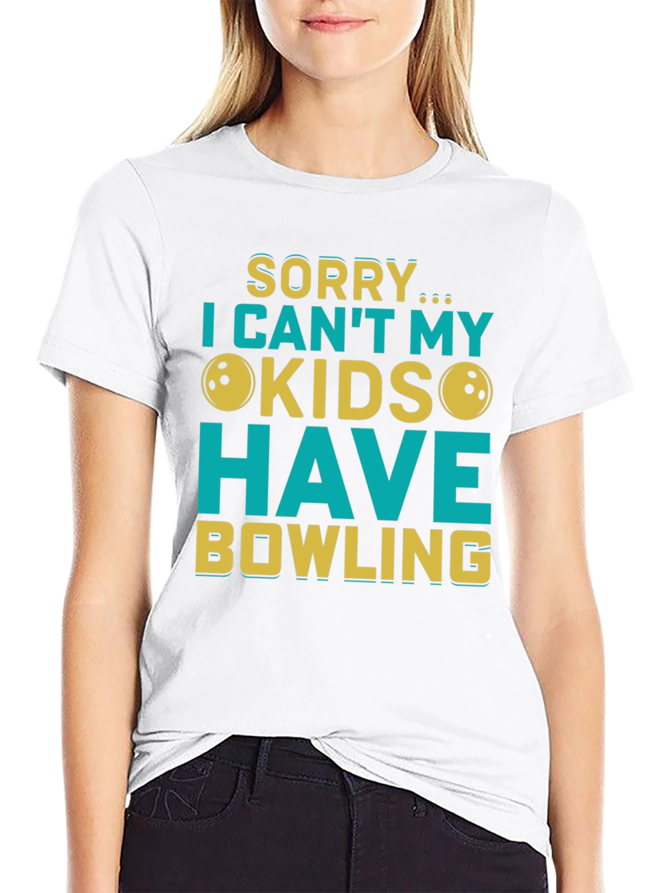 Sorry I Cant My Kids Have Bowling T-Shirt