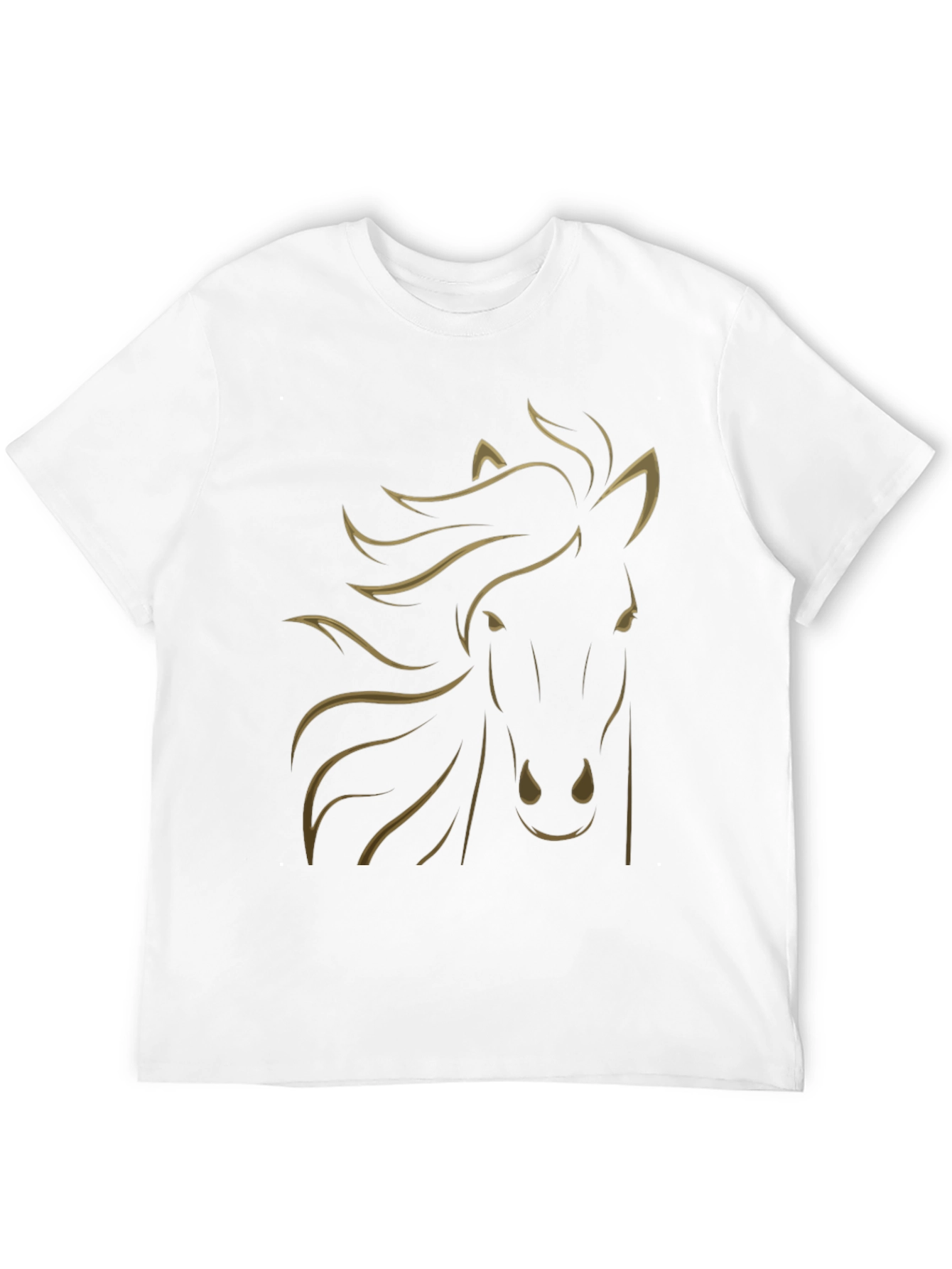 Black Horse Graphic Tee - Stylish Mens T-Shirt