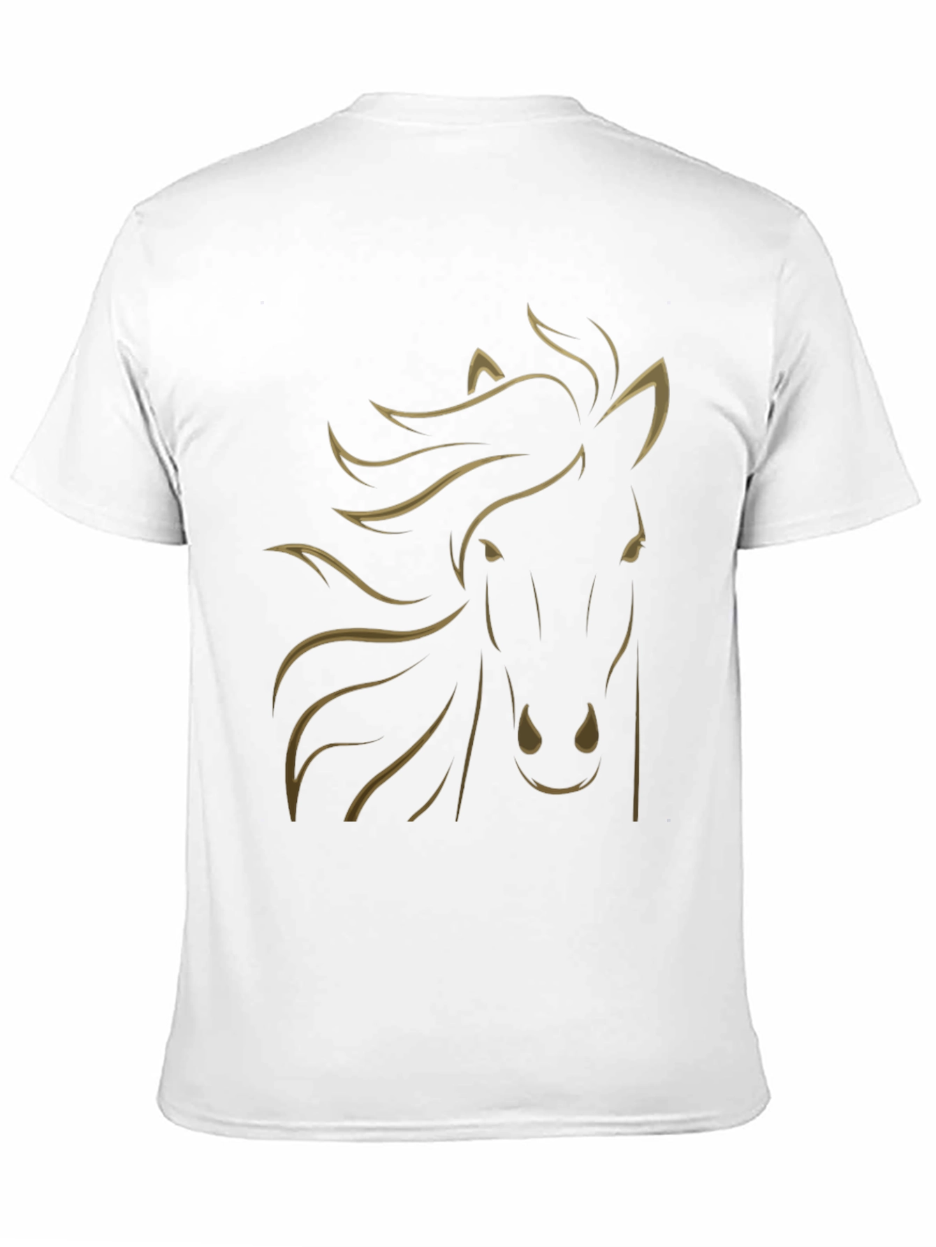 Black Horse Graphic Tee - Stylish Mens T-Shirt