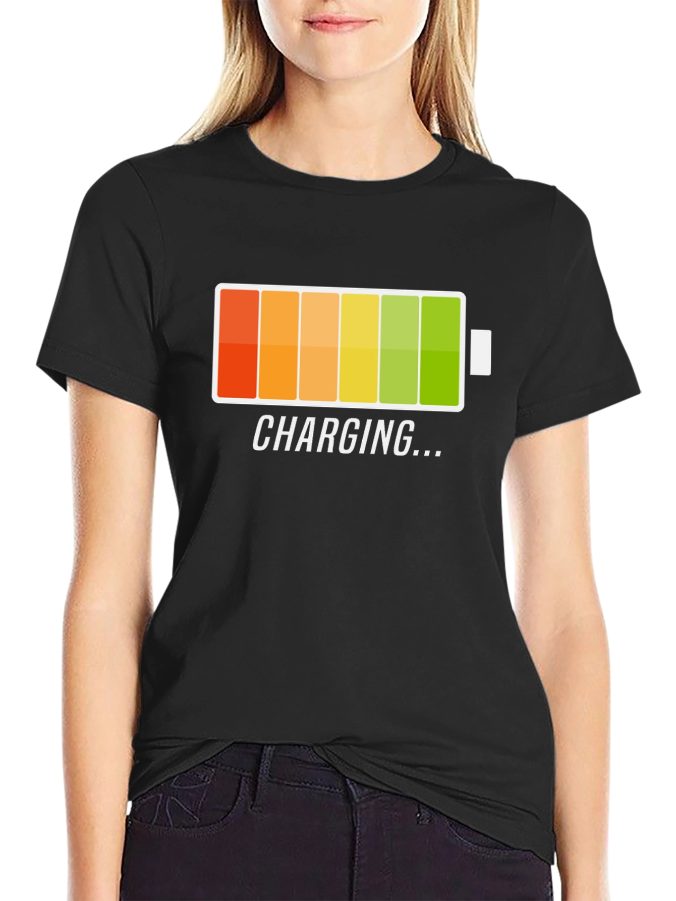 Charging Battery Graphic T-Shirt