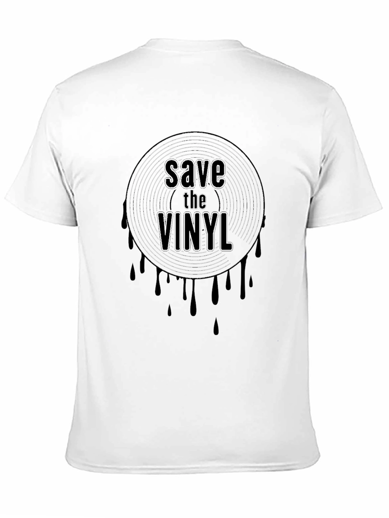 Save the Vinyl Graphic Black T-Shirt