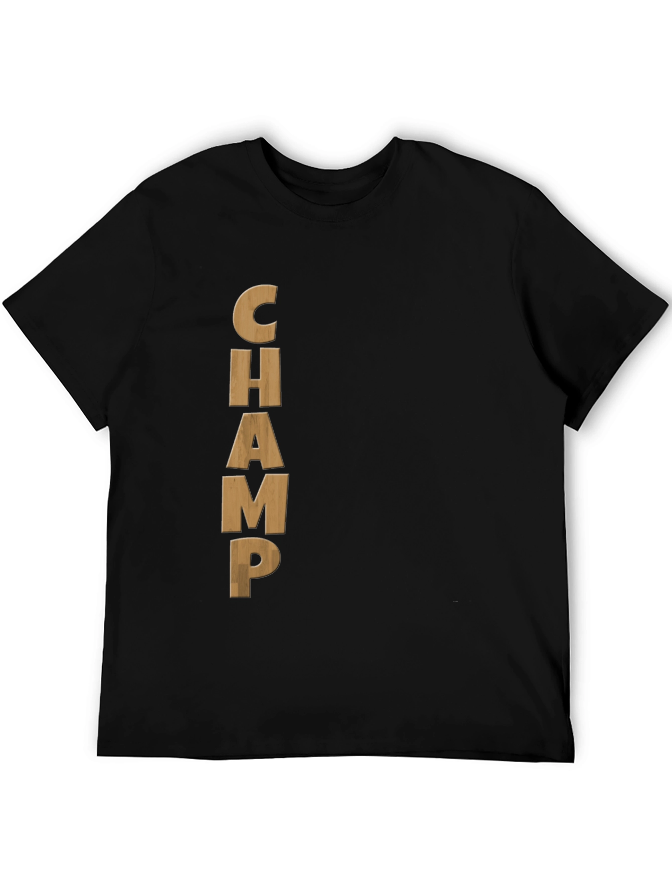 Black CHAMP Graphic Tee - Mens Casual T-Shirt