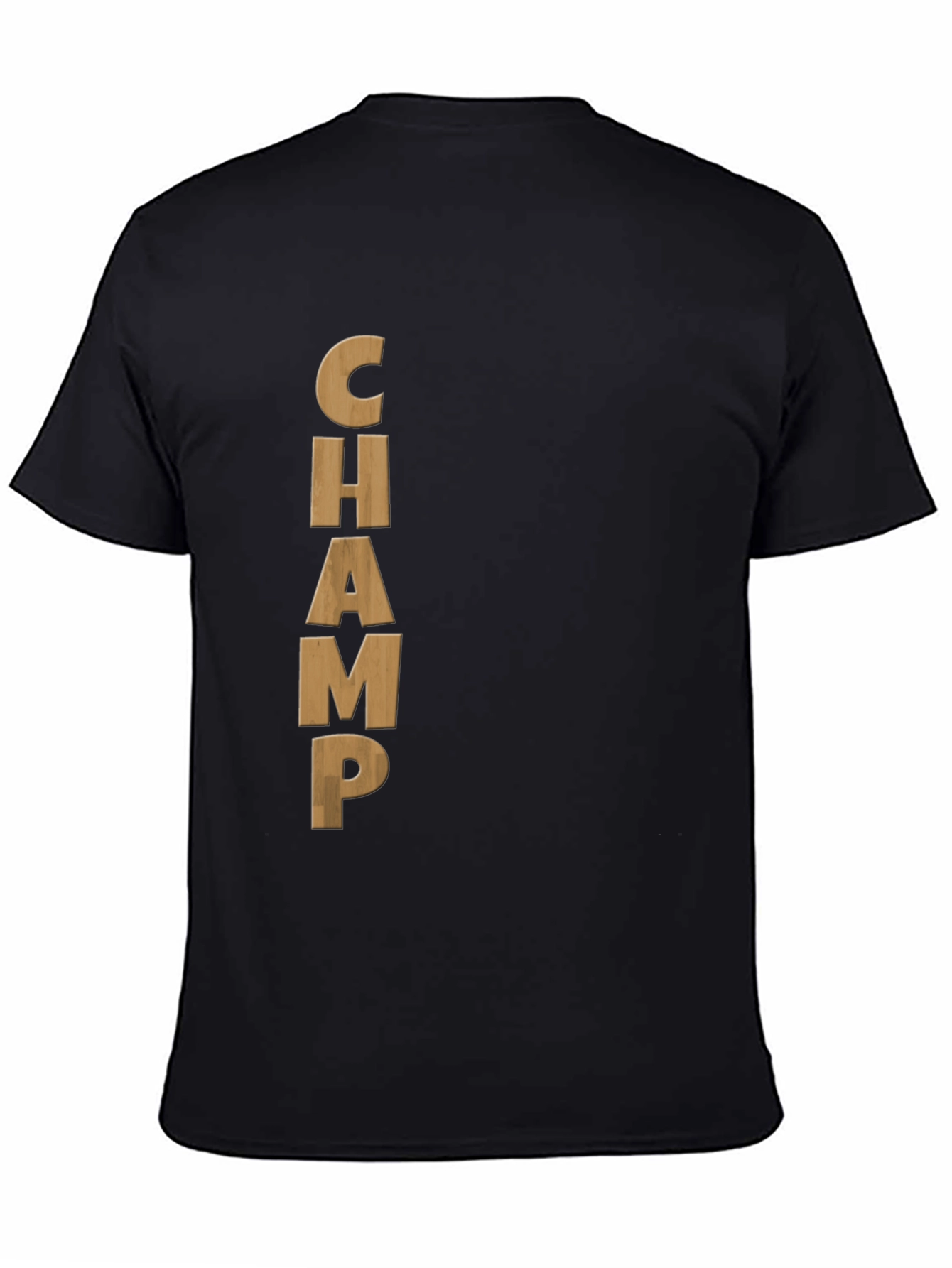 Black CHAMP Graphic Tee - Mens Casual T-Shirt