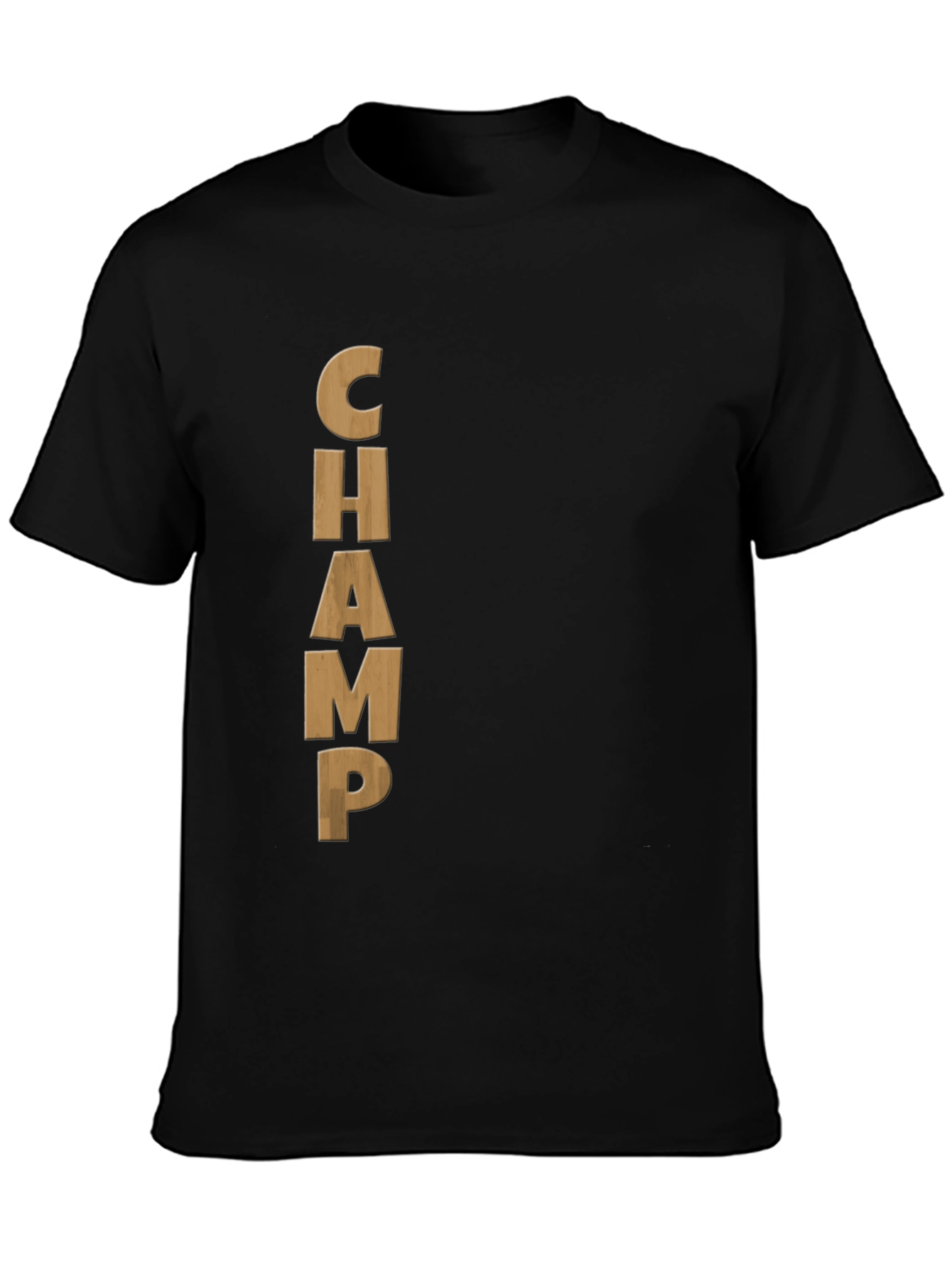 Black CHAMP Graphic Tee - Mens Casual T-Shirt