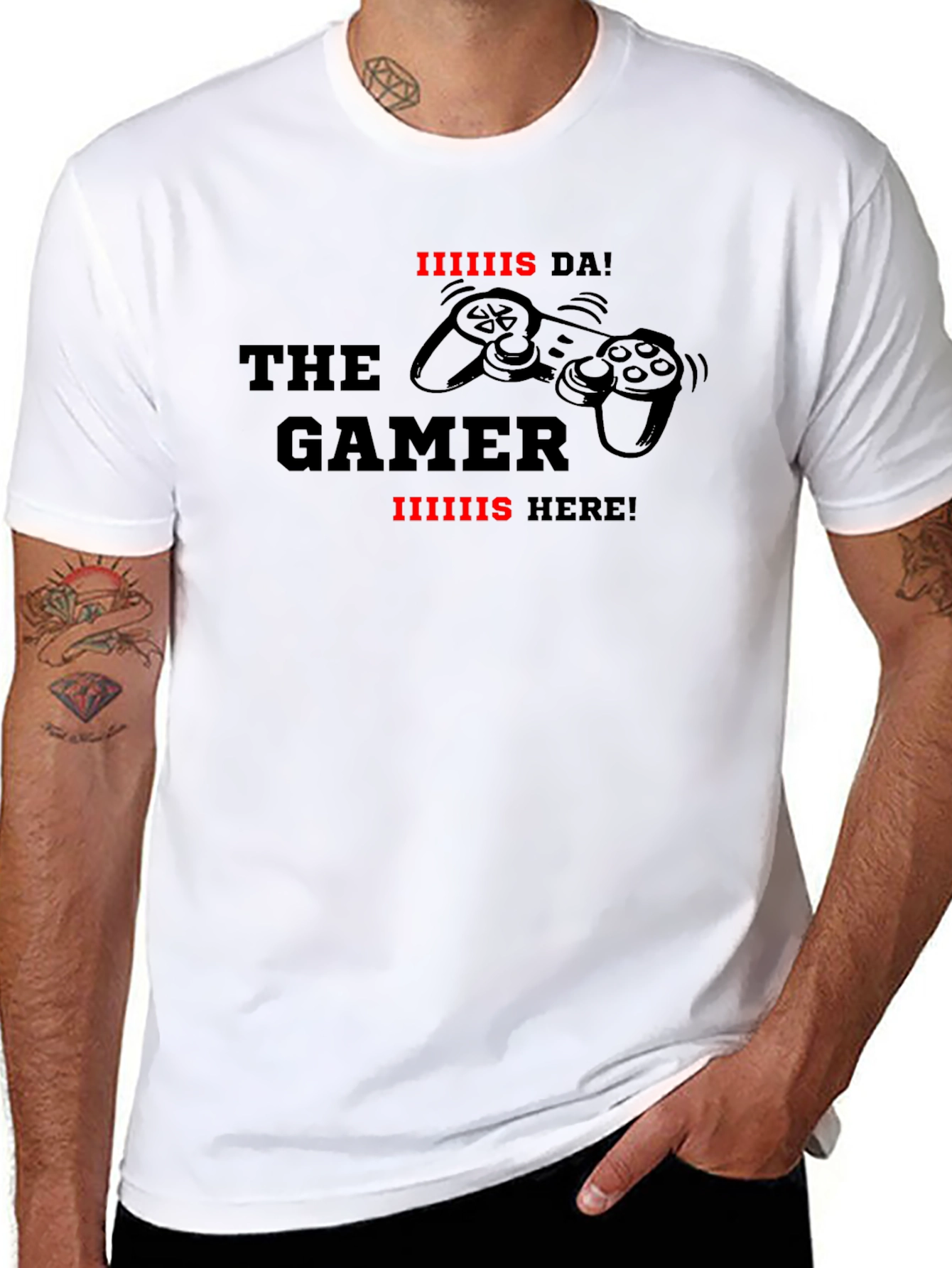 Iiiiiis Da! The Gamer Graphic T-Shirt - Black